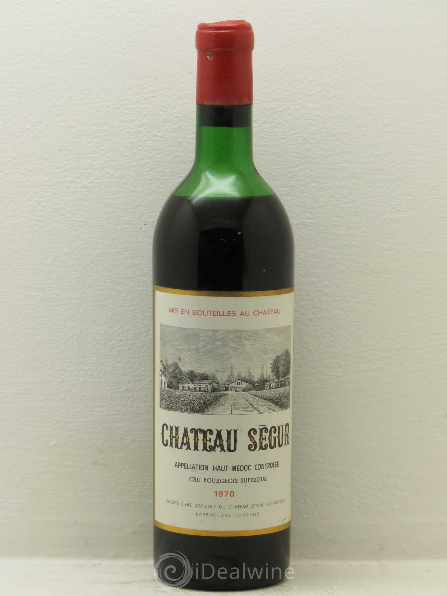 Château Ségur Cru Bourgeois 1970 - Lot de 1 bouteille - 0