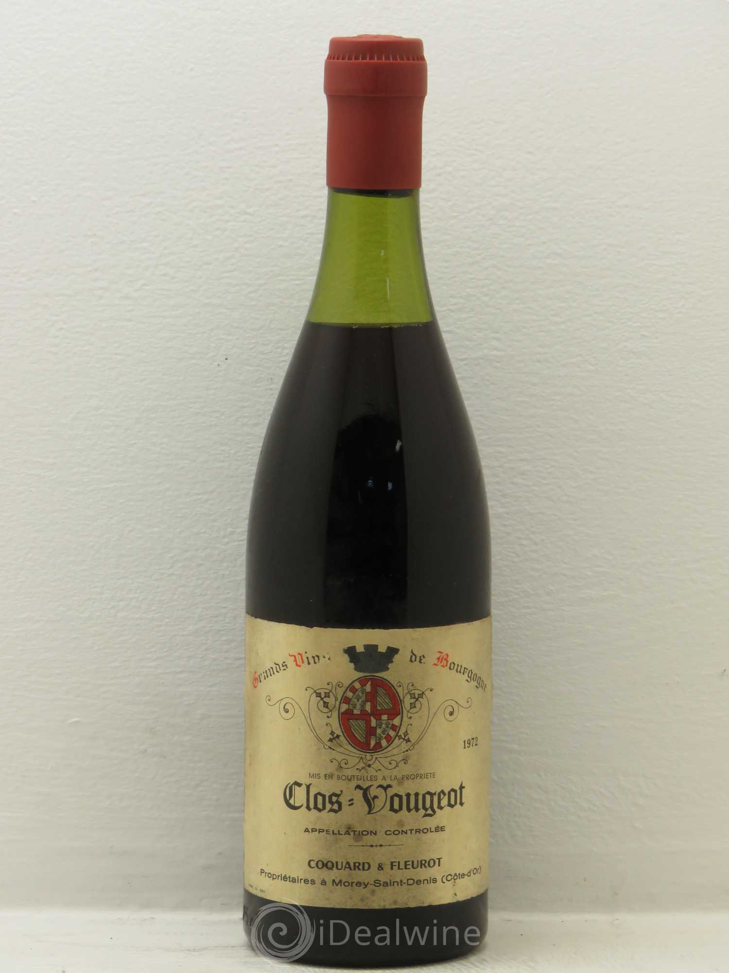 Clos de Vougeot Grand Cru Coquard et Fleurot 1972 - Posten von 1 Flasche - 0