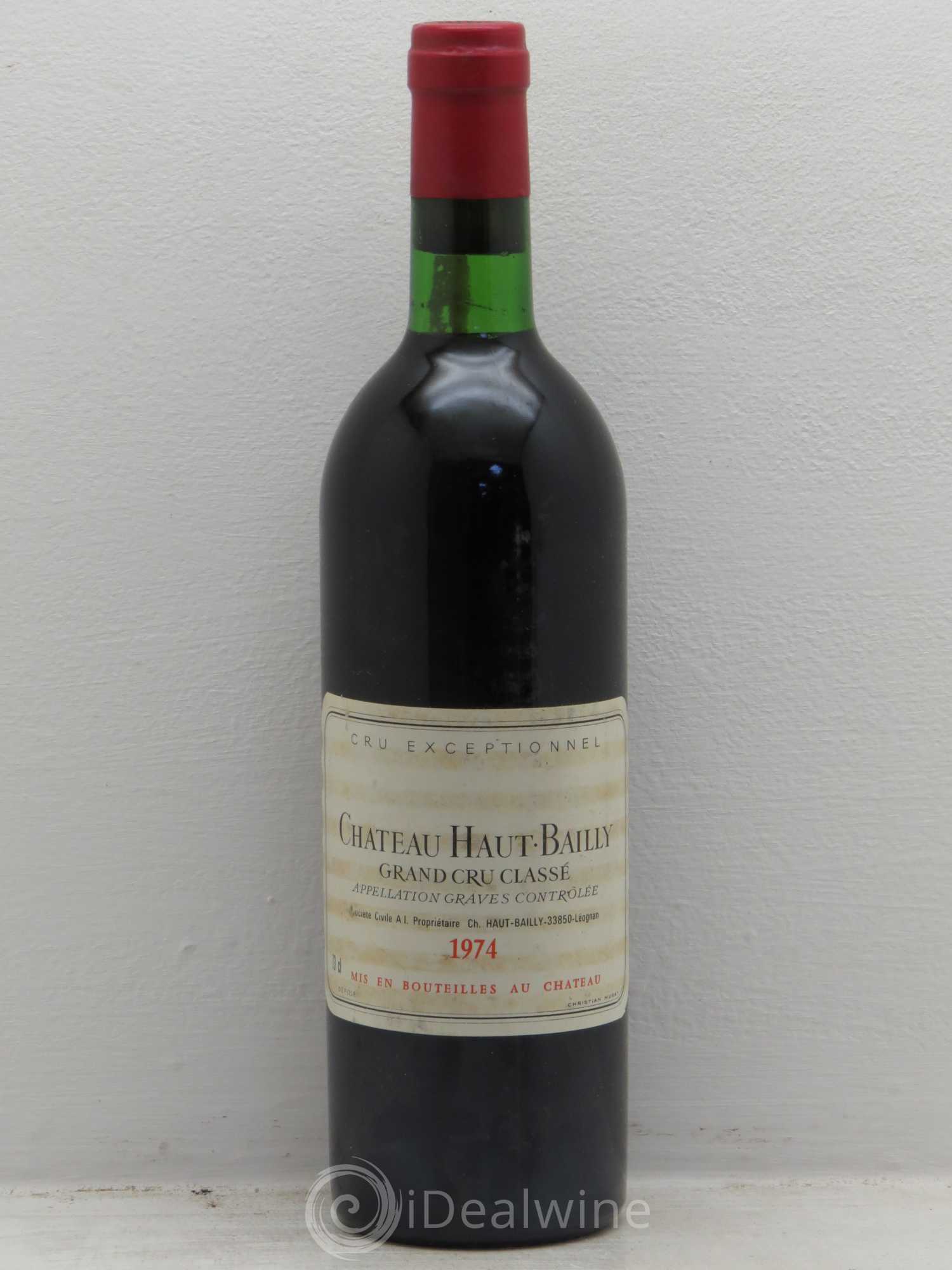 Château Haut-Bailly Cru Classé de Graves 1974 - Lot de 1 bouteille - 0