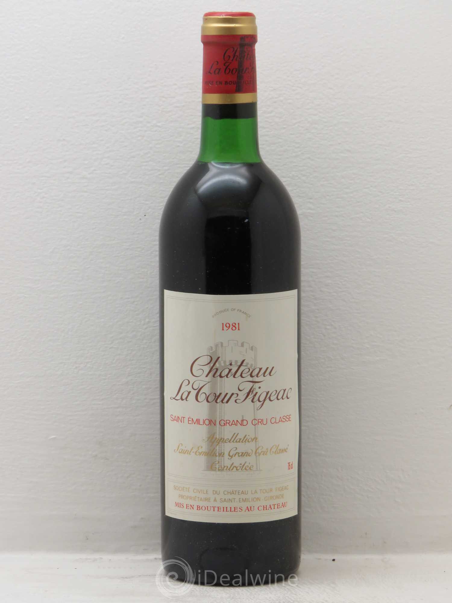 Château la Tour Figeac Grand Cru Classé 1981 - Lot de 6 bouteilles - 0