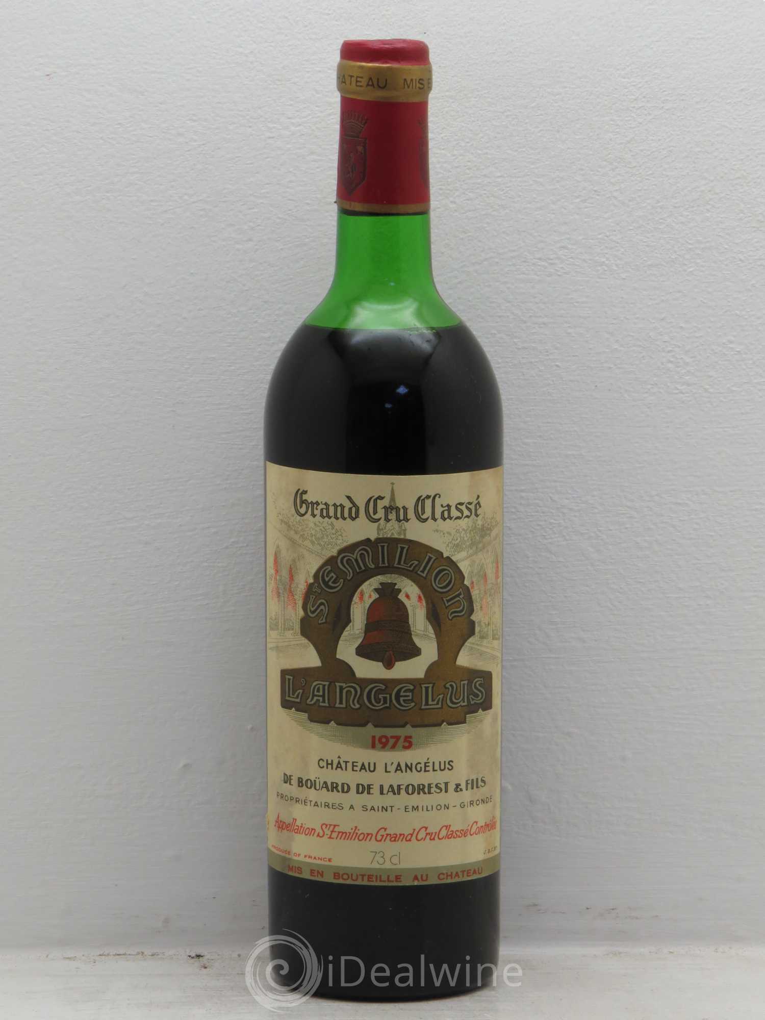 Château Angélus 1er Grand Cru Classé A 1975 - Lot de 1 bouteille - 0