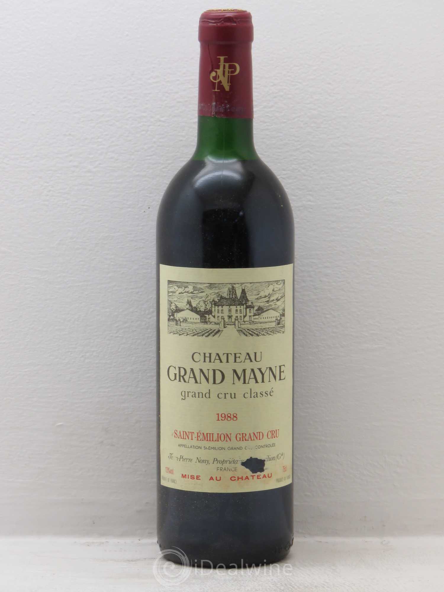 Château Grand Mayne Grand Cru Classé 1988 - Lot de 6 bouteilles - 0
