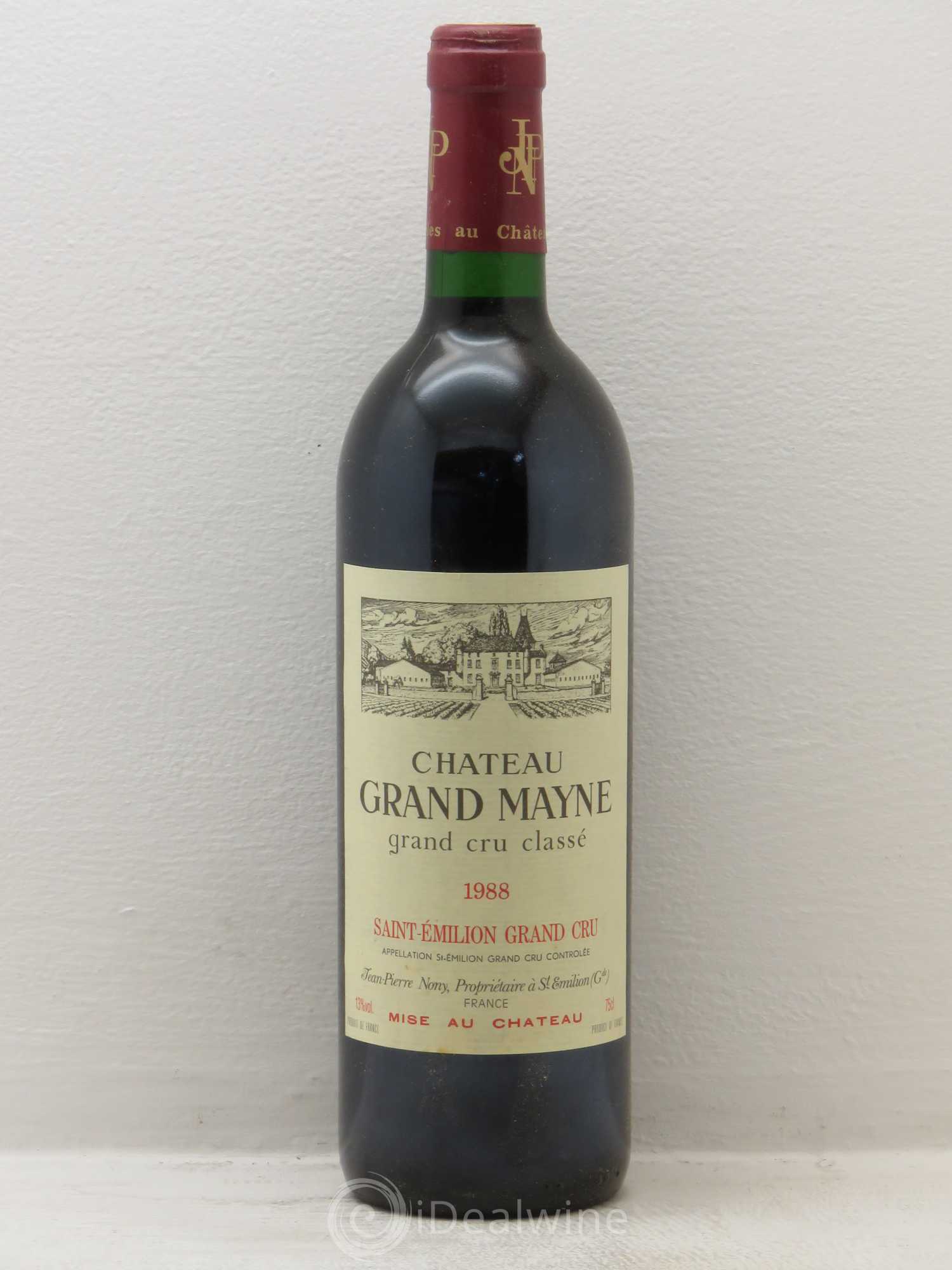Château Grand Mayne Grand Cru Classé 1988 - Lot de 1 bouteille - 0