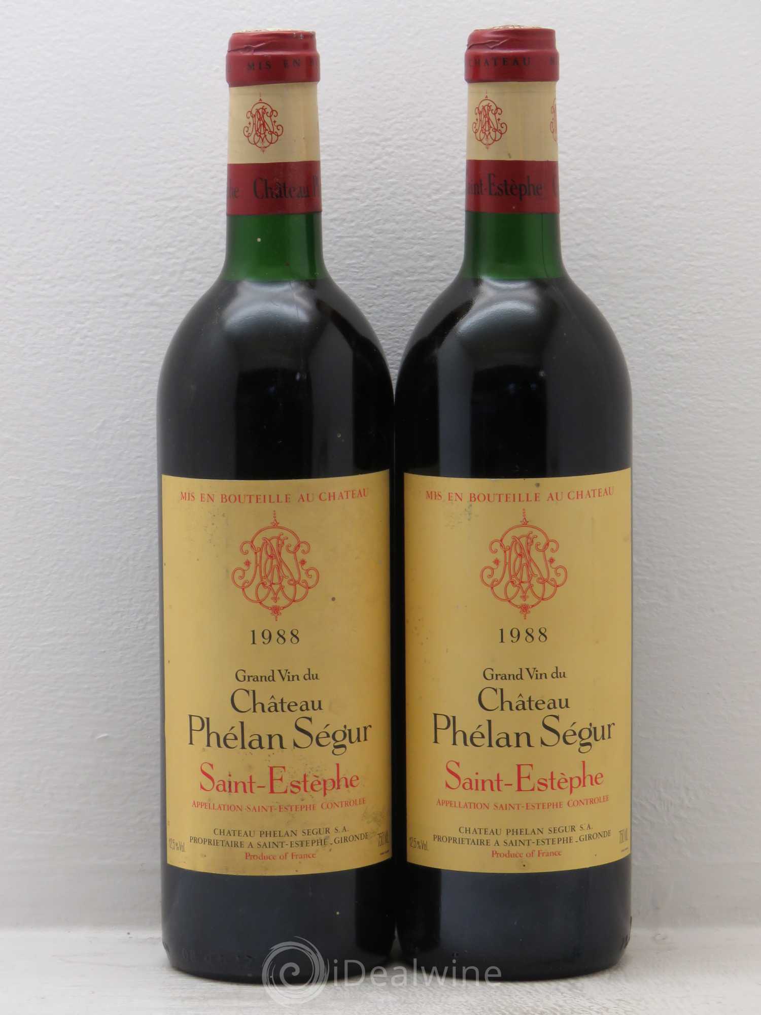 Château Phélan Ségur 1988 - Lot de 2 bouteilles - 0