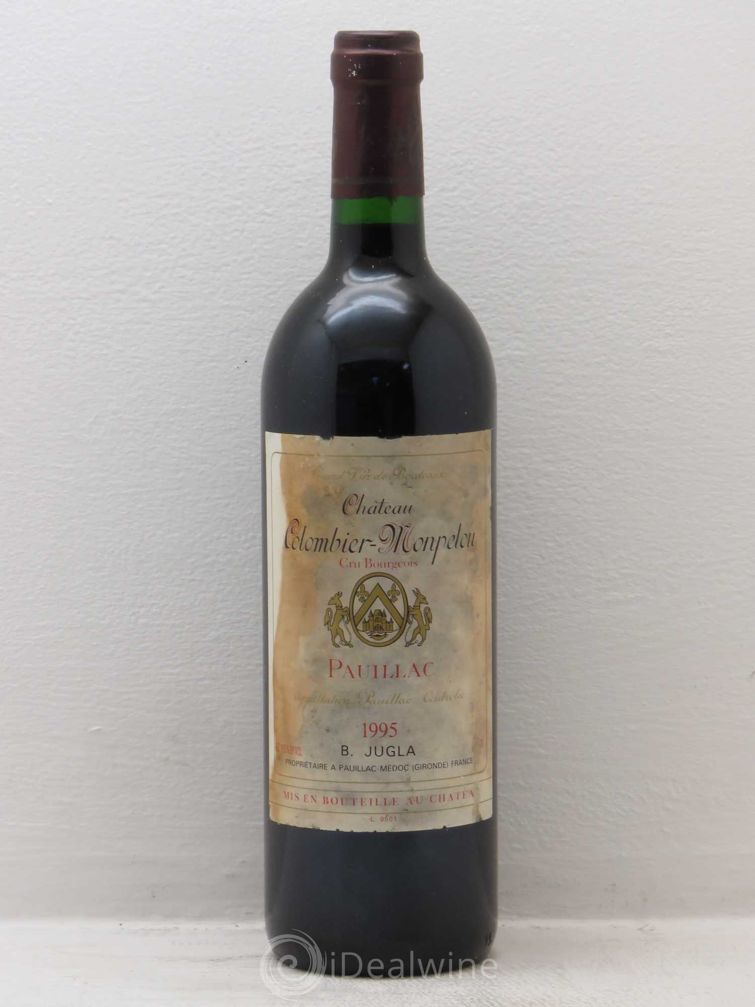 Château Colombier Monpelou Cru Bourgeois 1995 - Lot de 6 bouteilles - 0