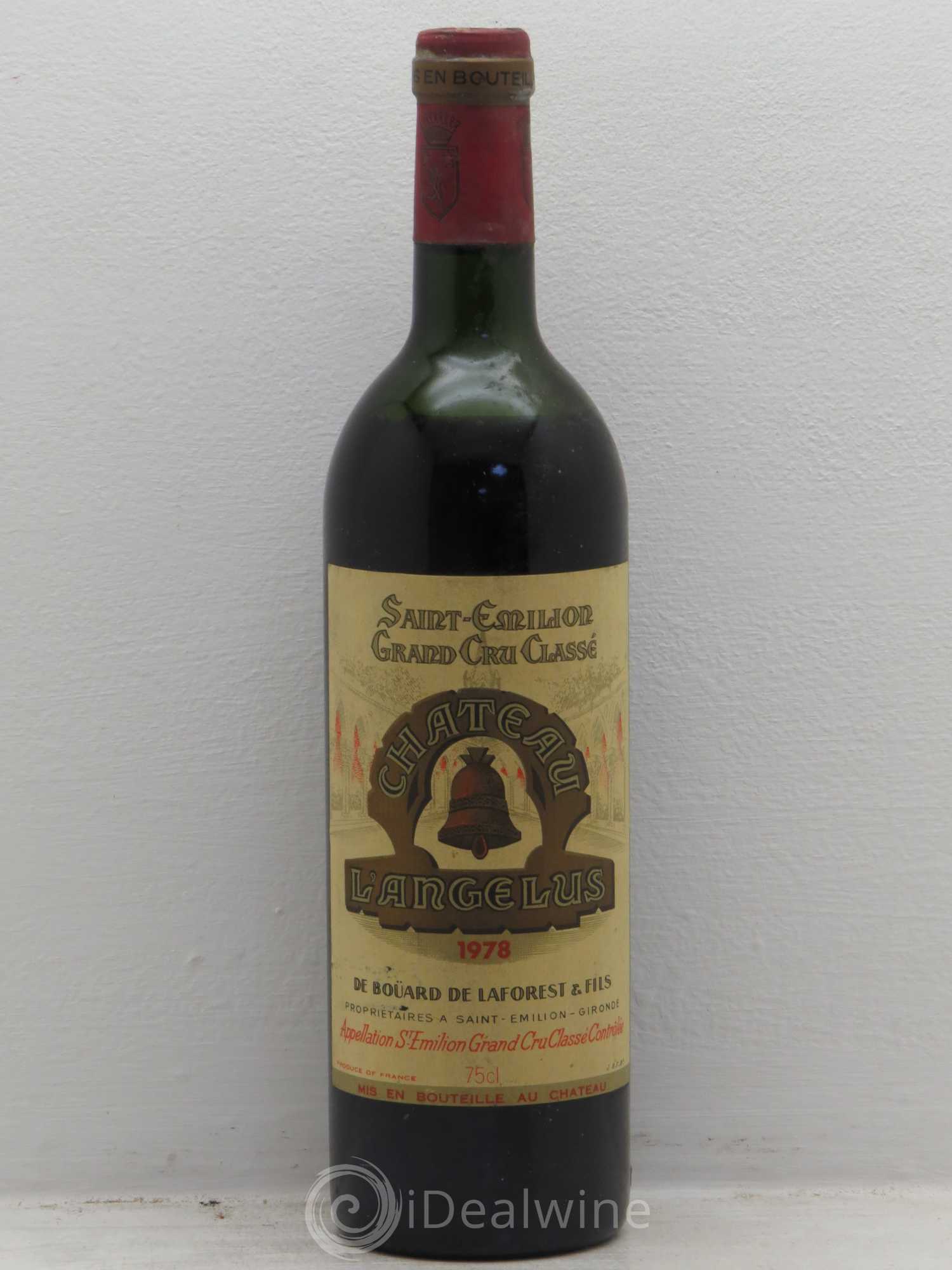 Château Angélus 1er Grand Cru Classé A 1978 - Lot de 1 bouteille - 0
