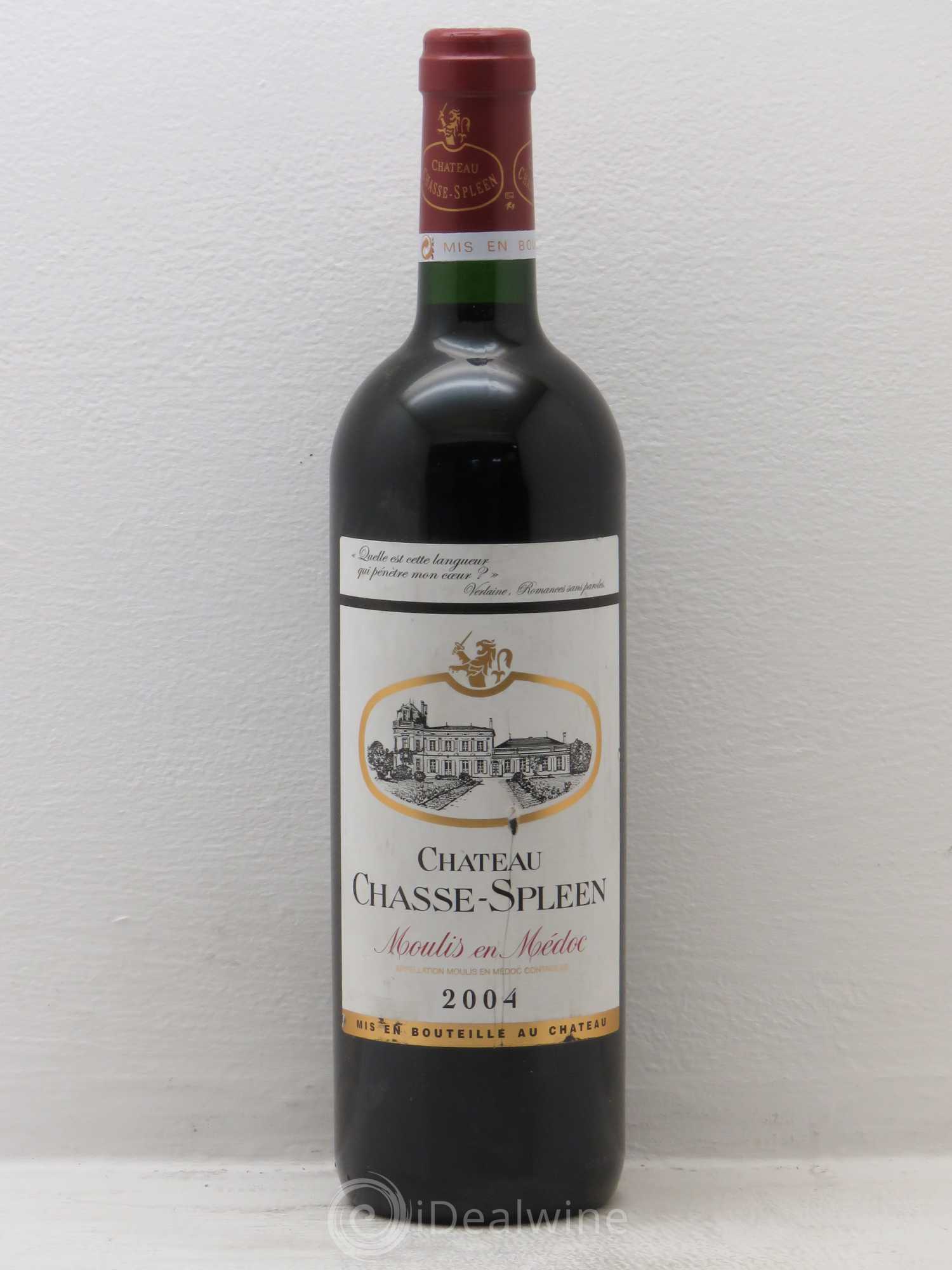 Château Chasse Spleen 2004 - Lot de 6 bouteilles - 0