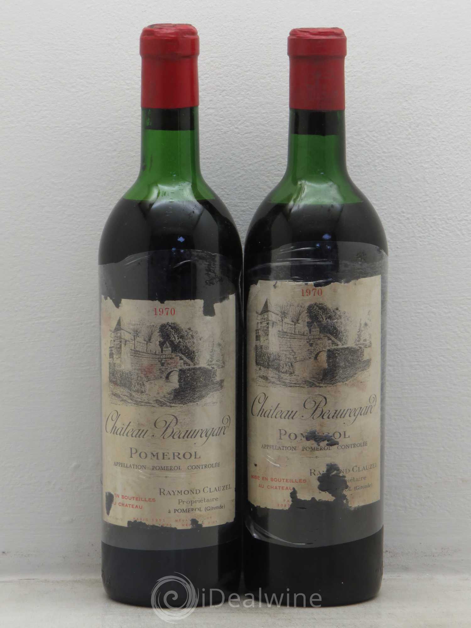 Château Beauregard 1970 - Lot de 2 bouteilles - 0