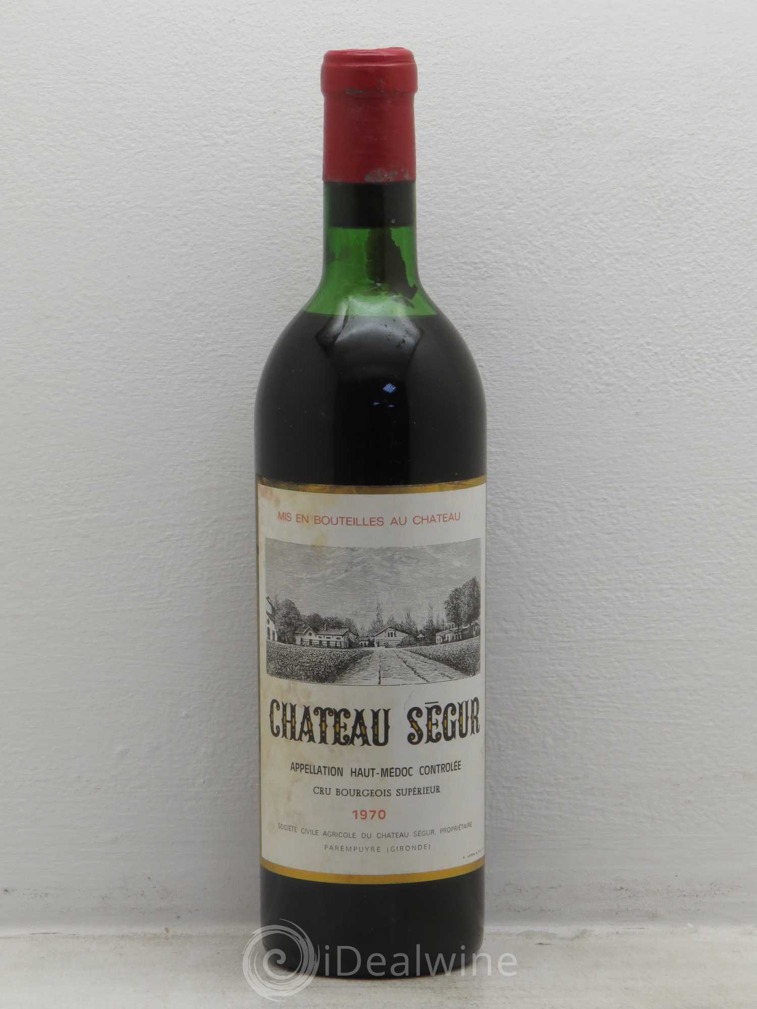 Château Ségur Cru Bourgeois 1970 - Lot de 1 bouteille - 0