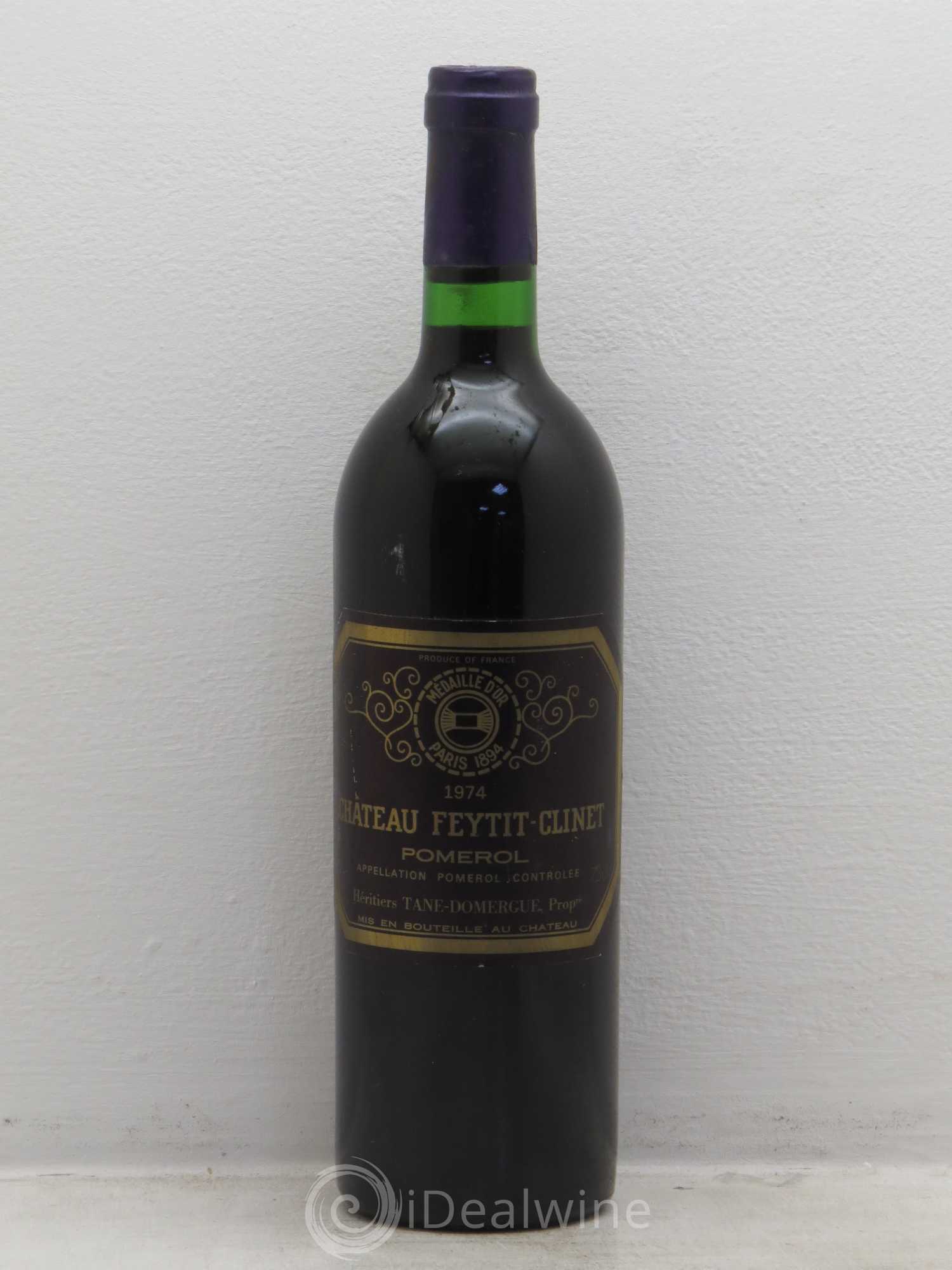 Château Feytit-Clinet 1974 - Lot de 1 bouteille - 0