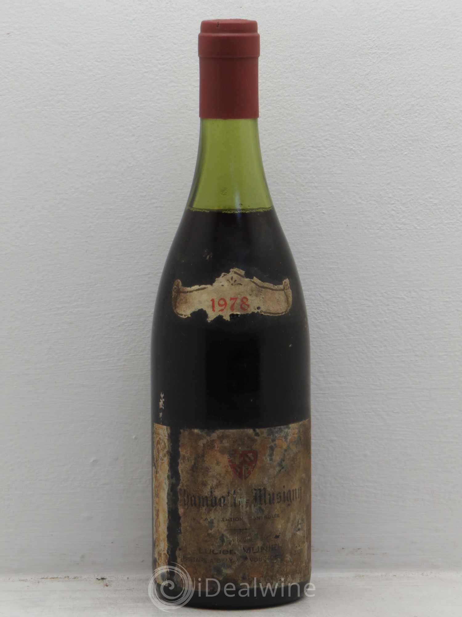 Chambolle-Musigny Munier 1978 - Lot de 1 bouteille - 0