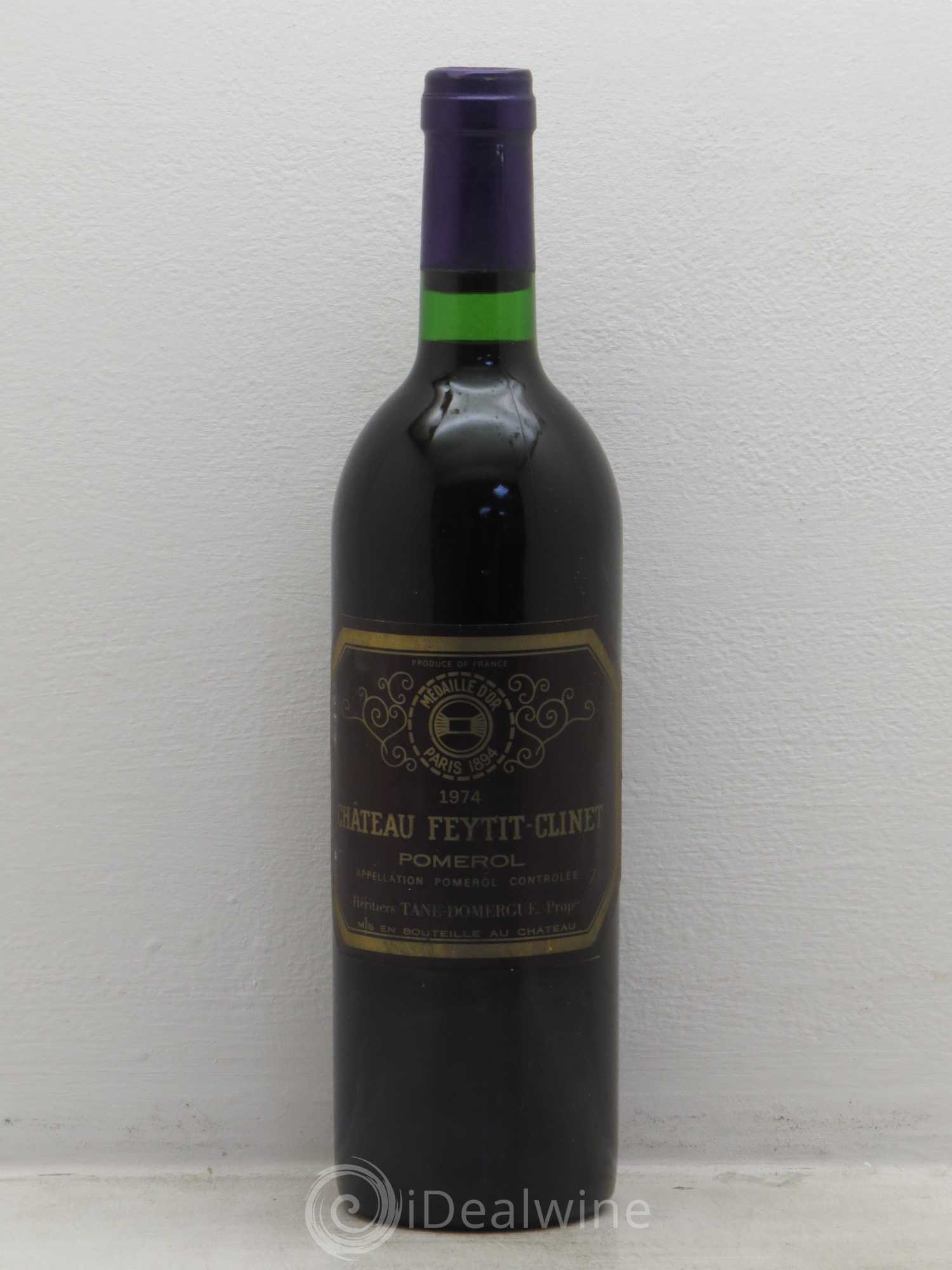 Château Feytit-Clinet 1974 - Lot de 1 bouteille - 0