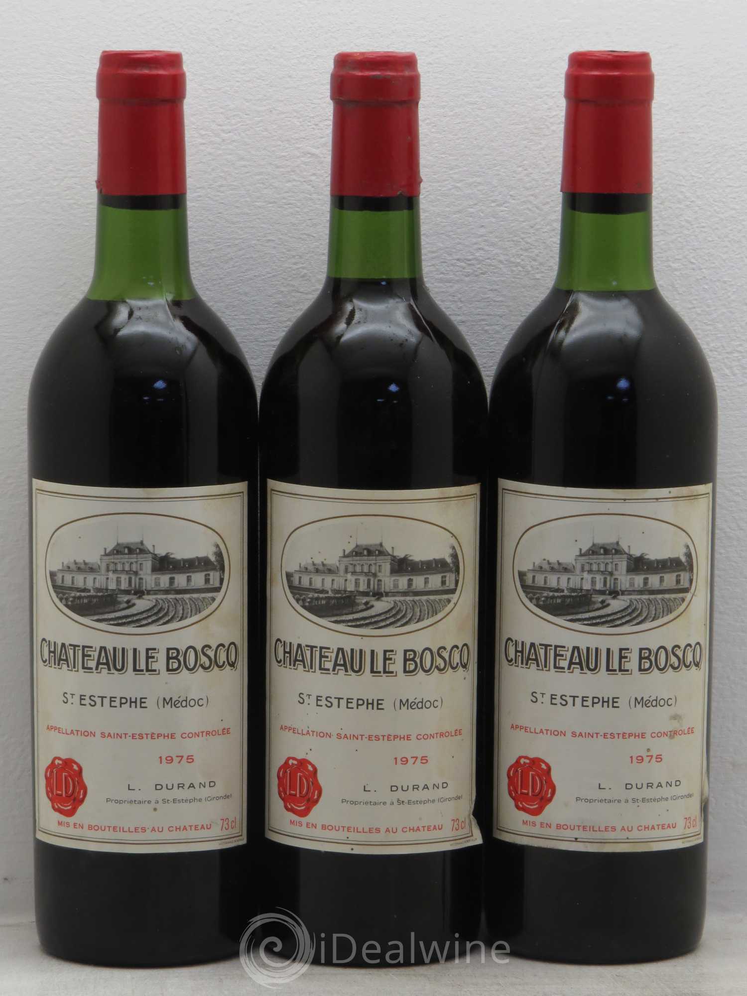 Château le Boscq Cru Bourgeois 1975 - Lot de 3 bouteilles - 0
