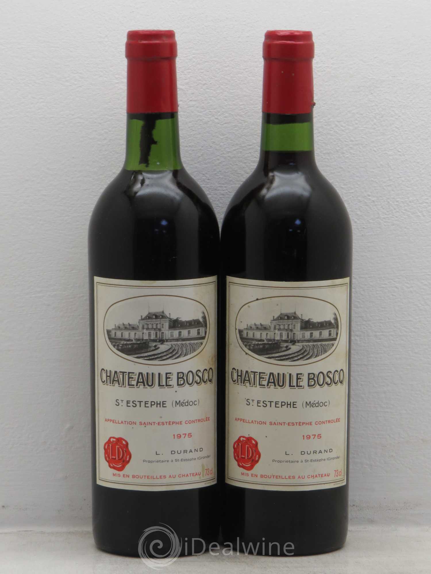 Château le Boscq Cru Bourgeois 1975 - Lot de 2 bouteilles - 0