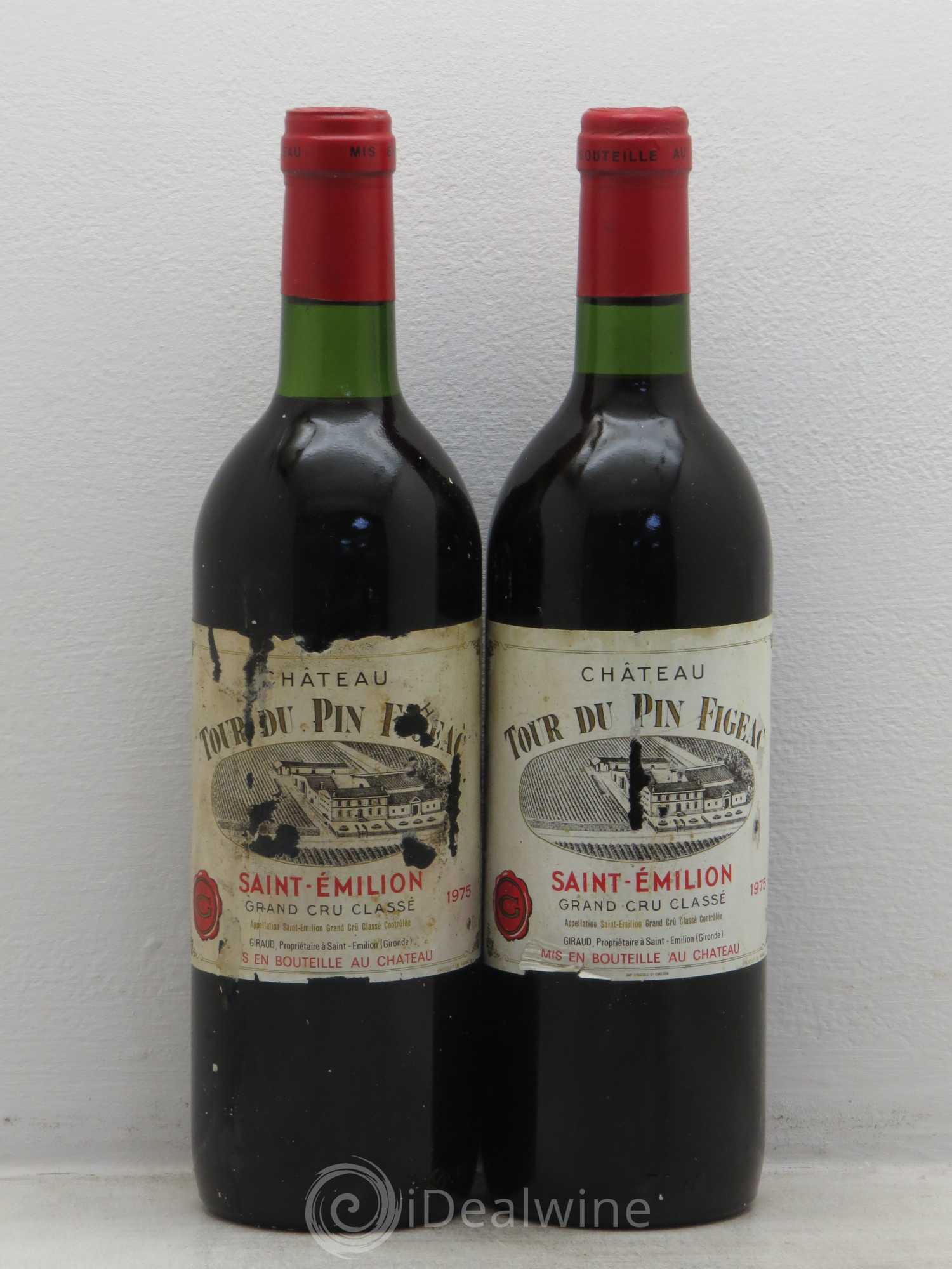 Château la Tour du Pin Figeac 1975 - Lot de 2 bouteilles - 0