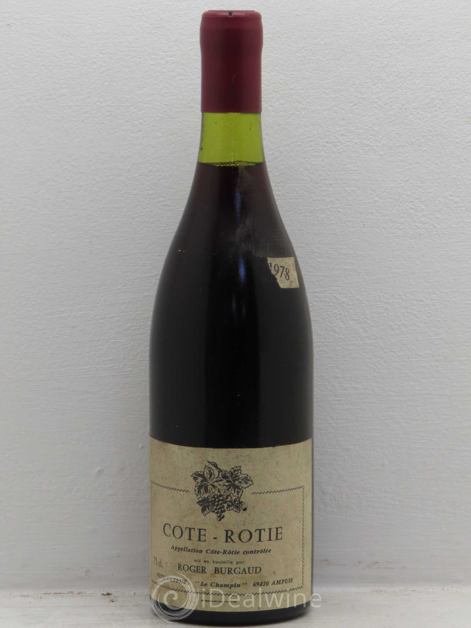 Côte-Rôtie Bernard Burgaud 1978 - Lot de 1 bouteille - 0