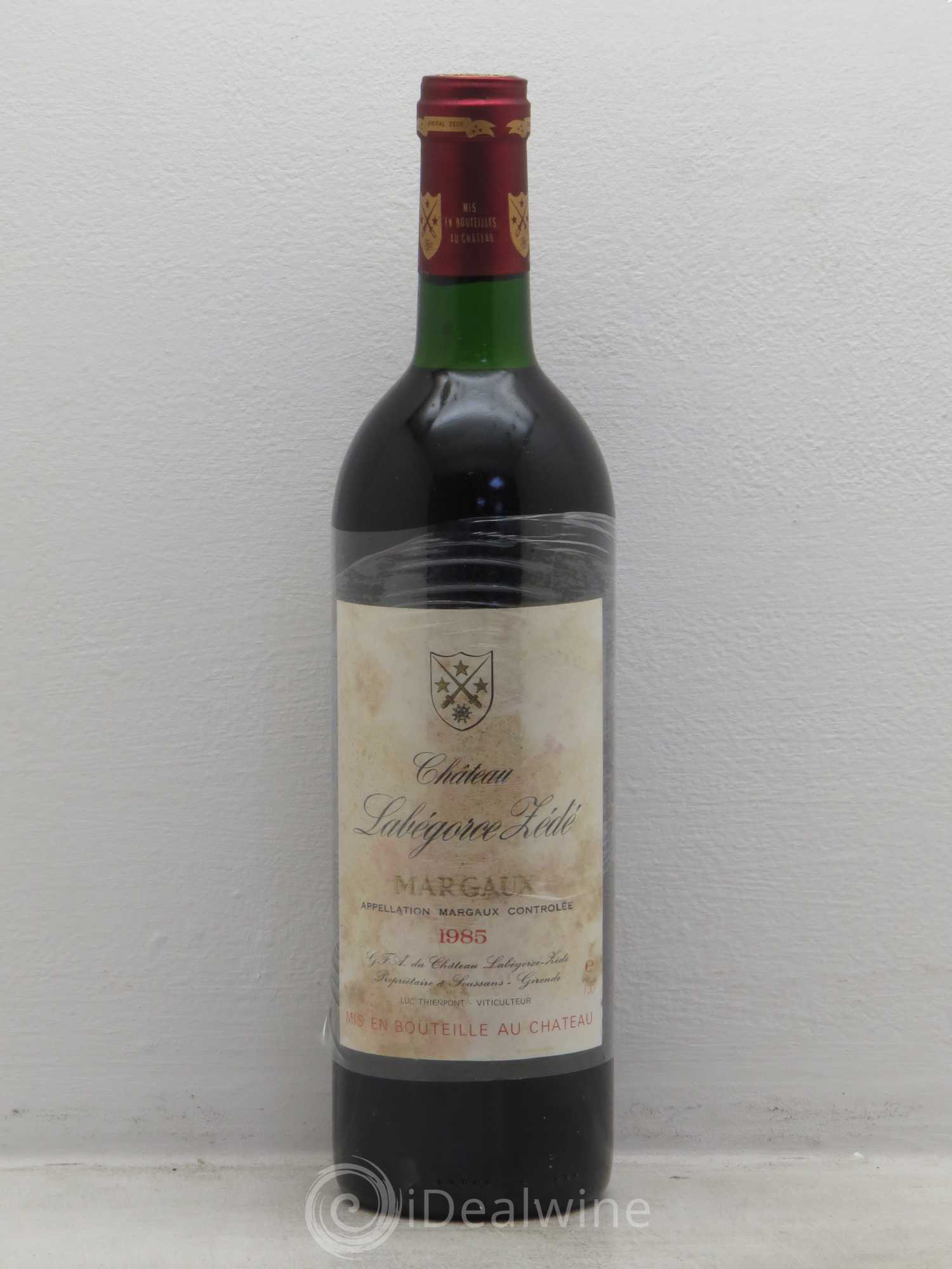 Château Labegorce Zédé Cru Bourgeois 1985 - Lot de 1 bouteille - 0