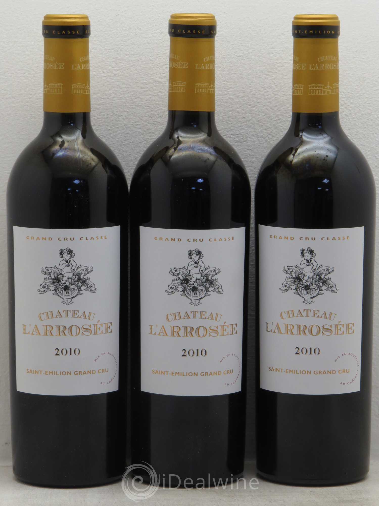 Château l' Arrosée Grand Cru Classé 2010 - Lot de 3 bouteilles - 0