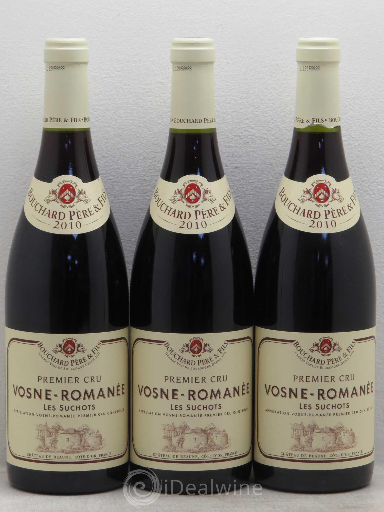Vosne-Romanée 1er Cru Les Suchots Bouchard Père & Fils 2010 - Lot de 3 bouteilles - 0