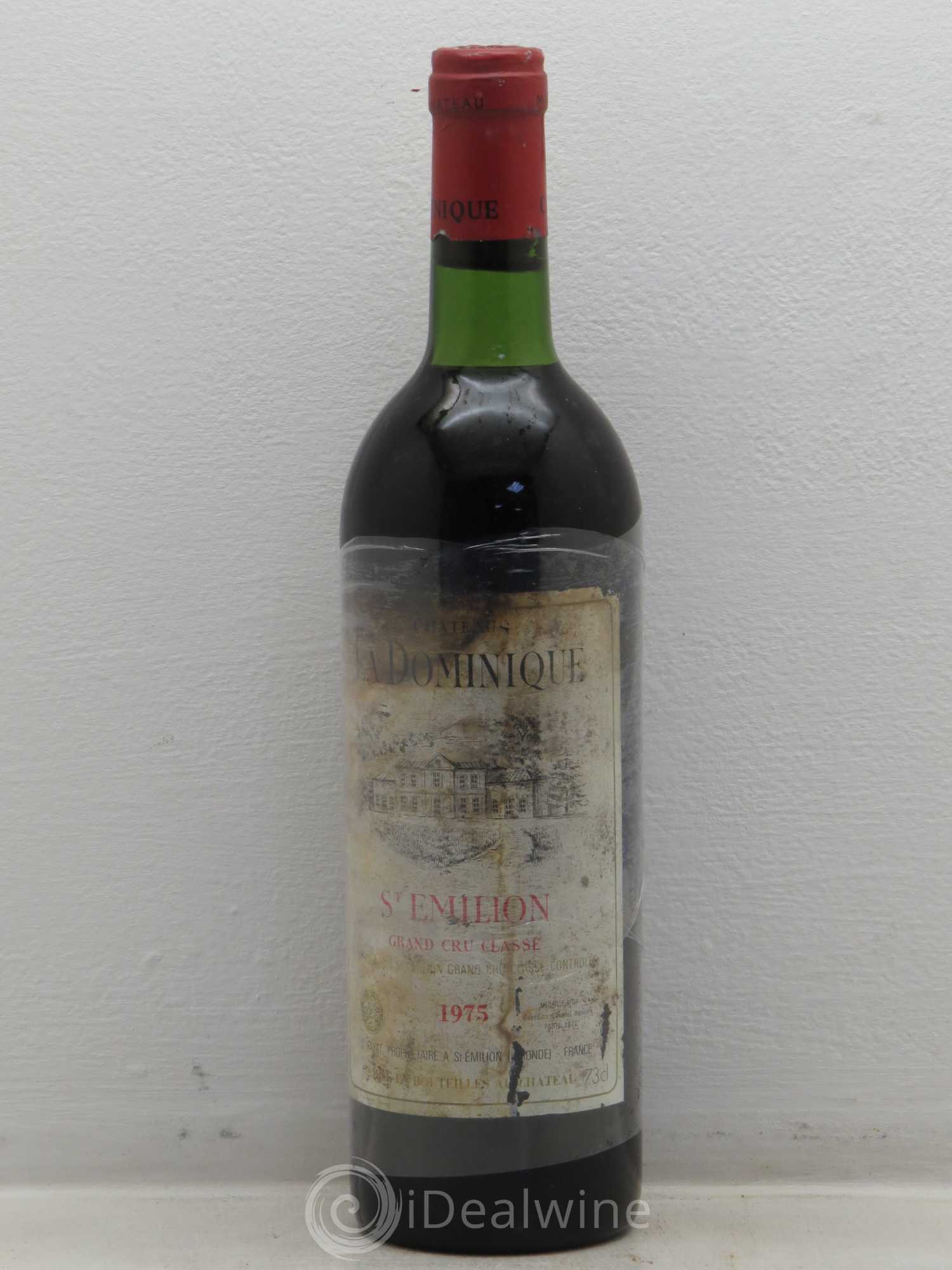 Château la Dominique Grand Cru Classé 1975 - Lot de 1 bouteille - 0