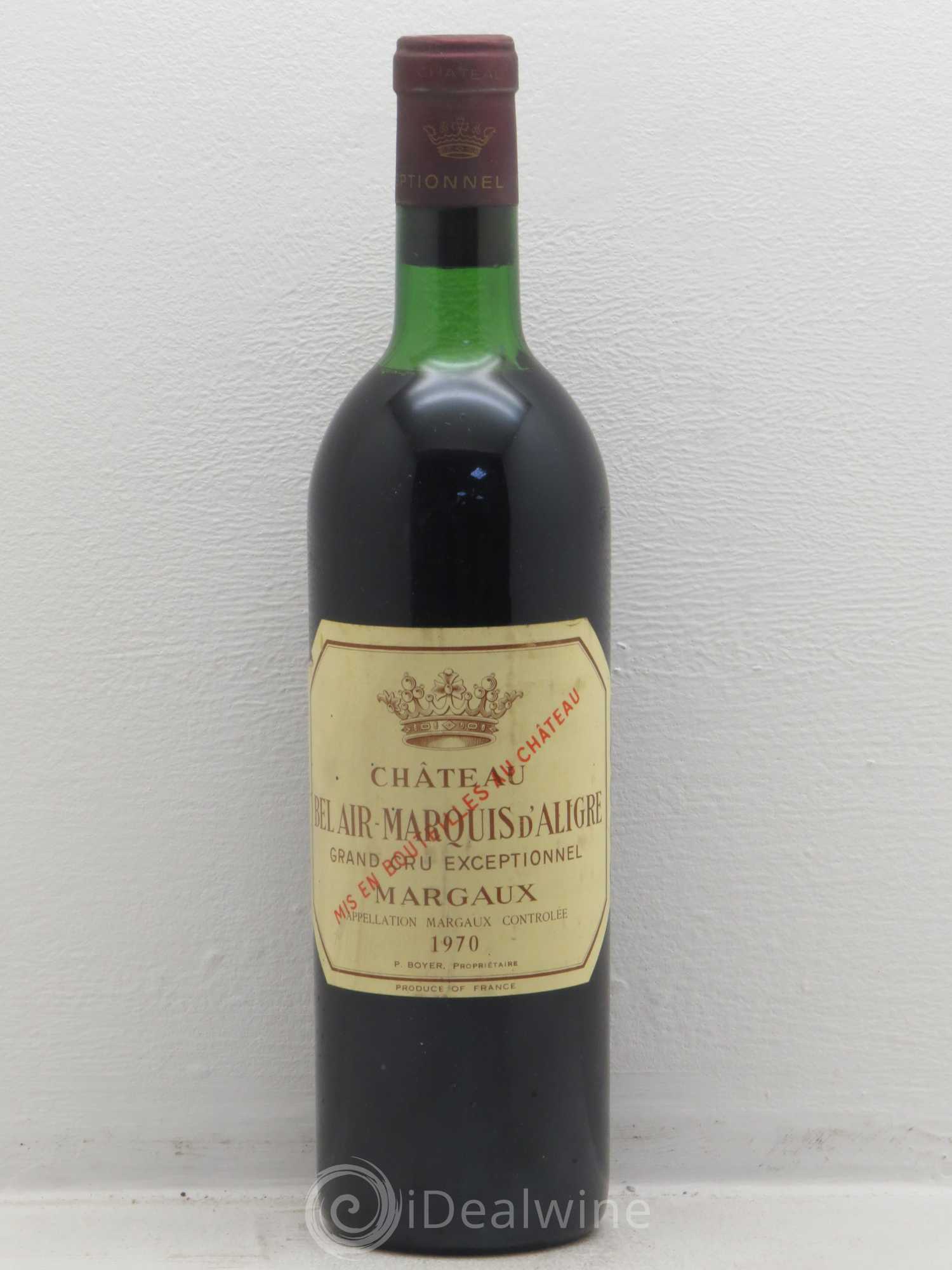 Château Bel Air Marquis d'Aligre 1970 - Lot de 1 bouteille - 0