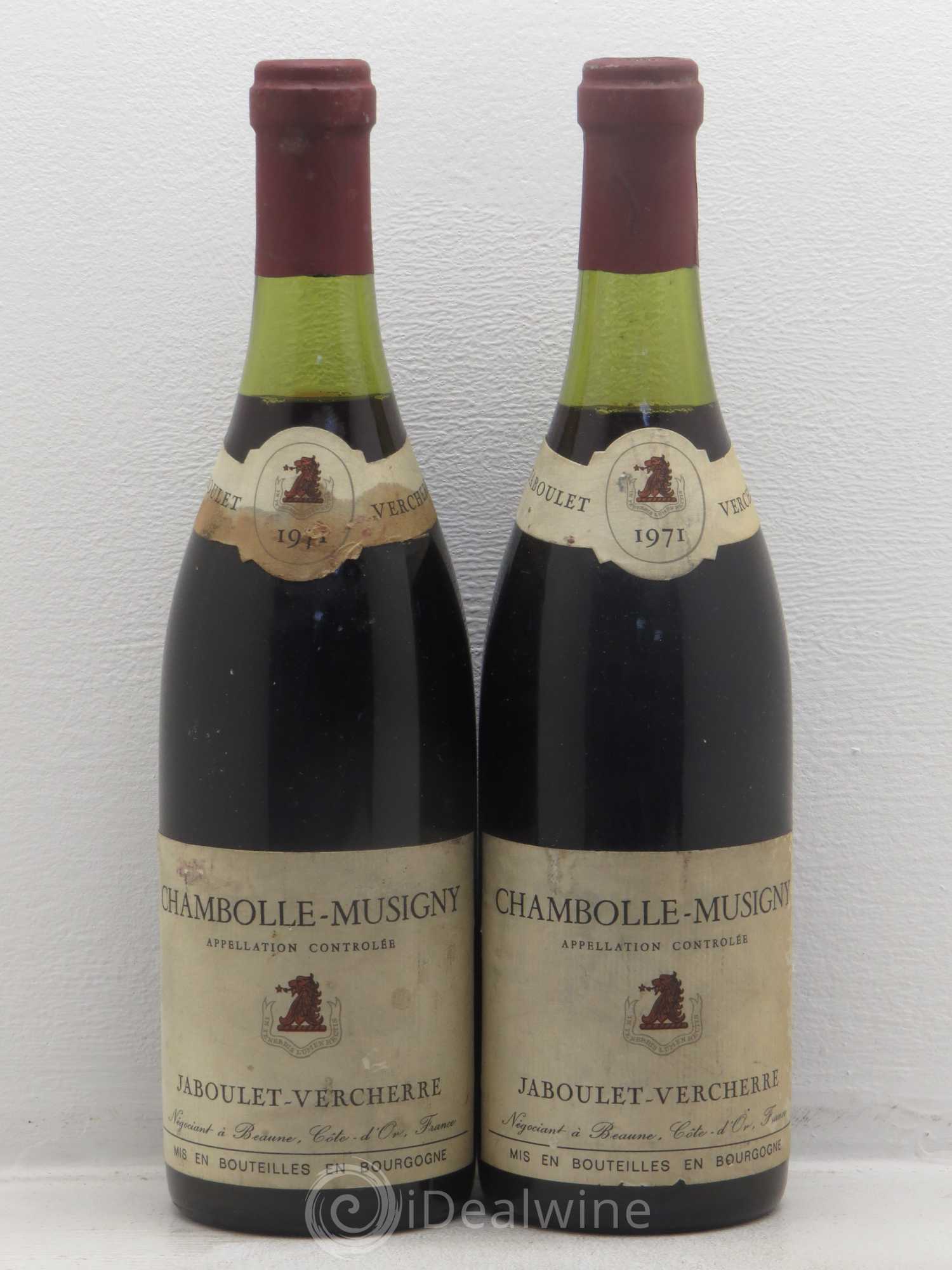 Chambolle-Musigny Jaboulet Vercherre 1971 - Posten von 2 Flaschen - 0