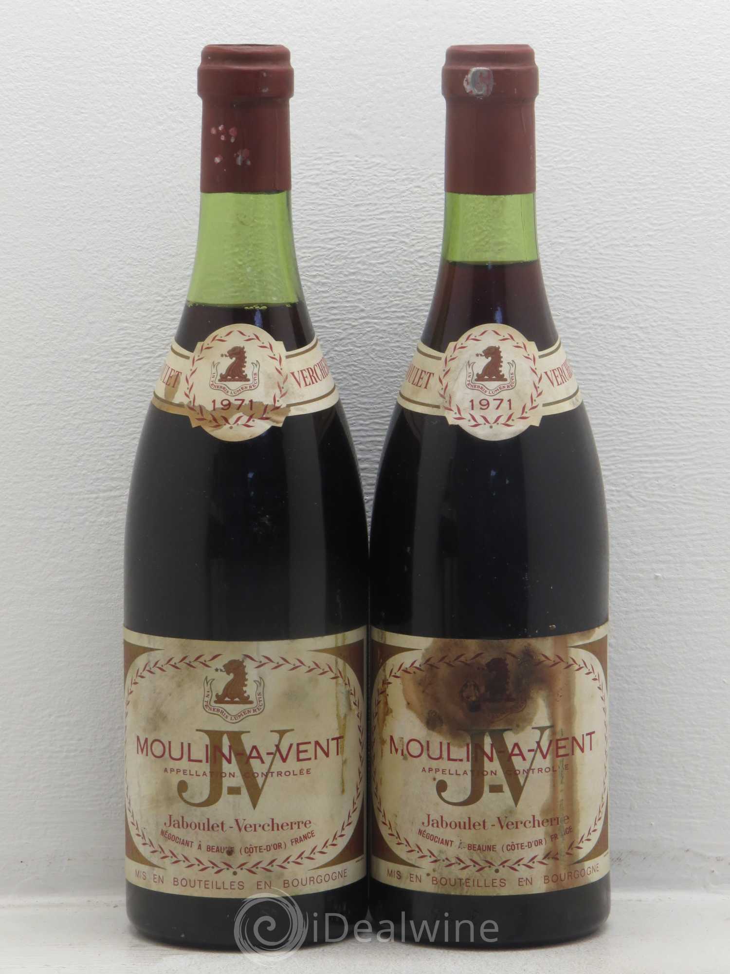 Moulin-à-Vent Jaboulet Vercherre 1971 - Posten von 4 Flaschen - 2