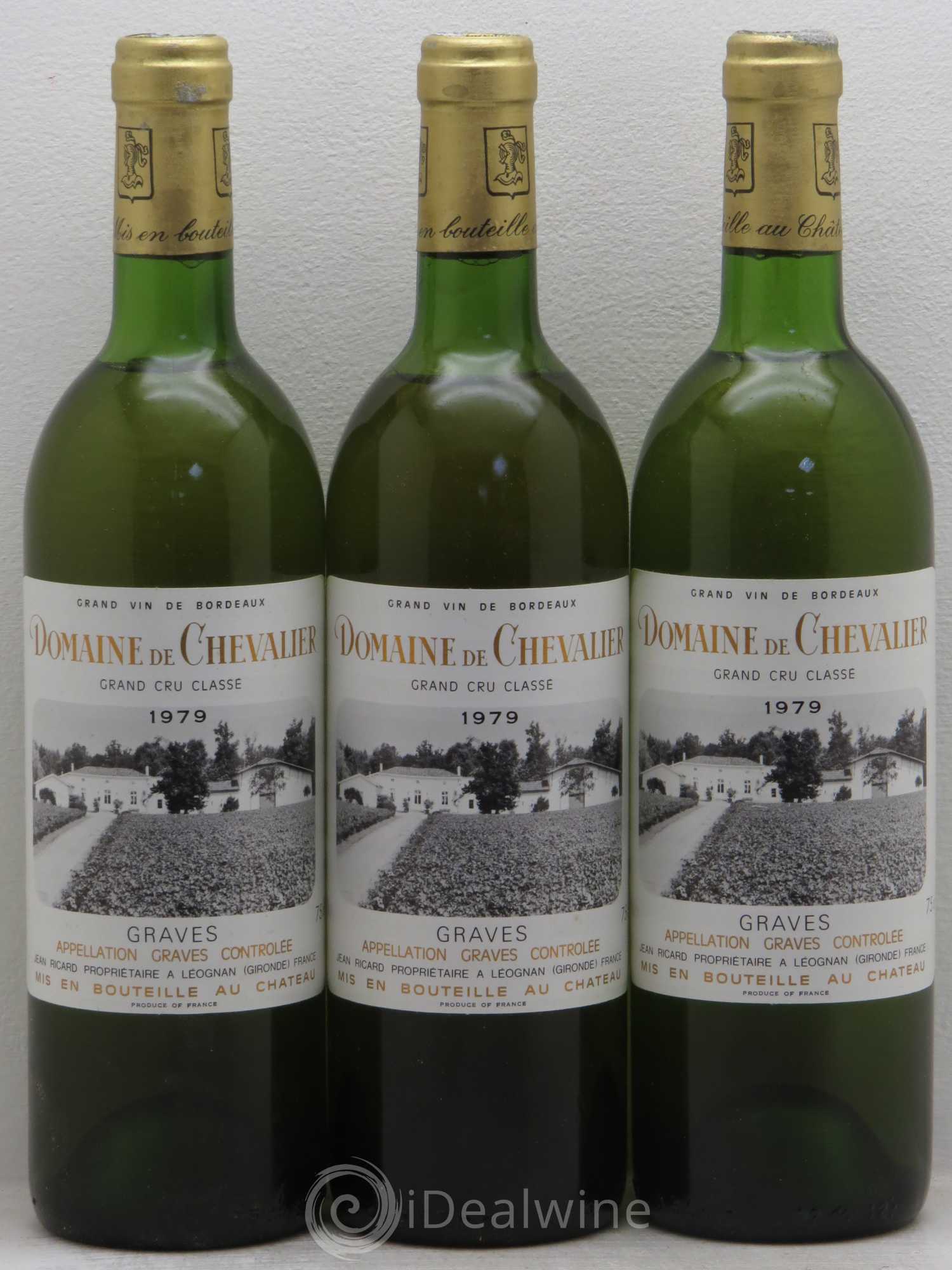Domaine de Chevalier Cru Classé de Graves 1979 - Lot de 3 bouteilles - 0