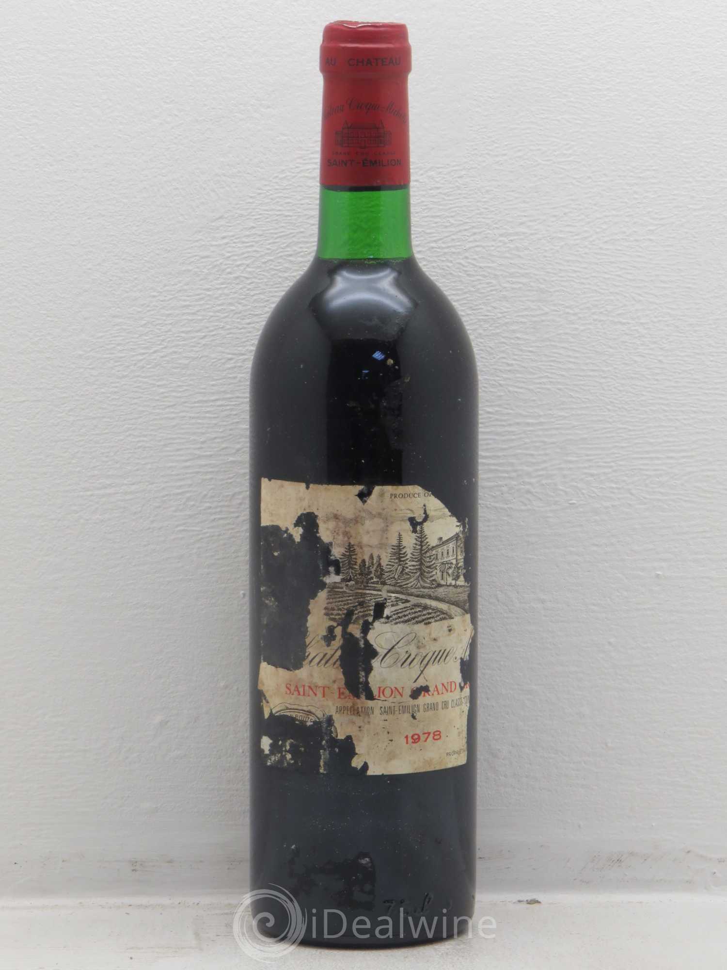 Château Croque Michotte 1978 - Lot de 1 bouteille - 0
