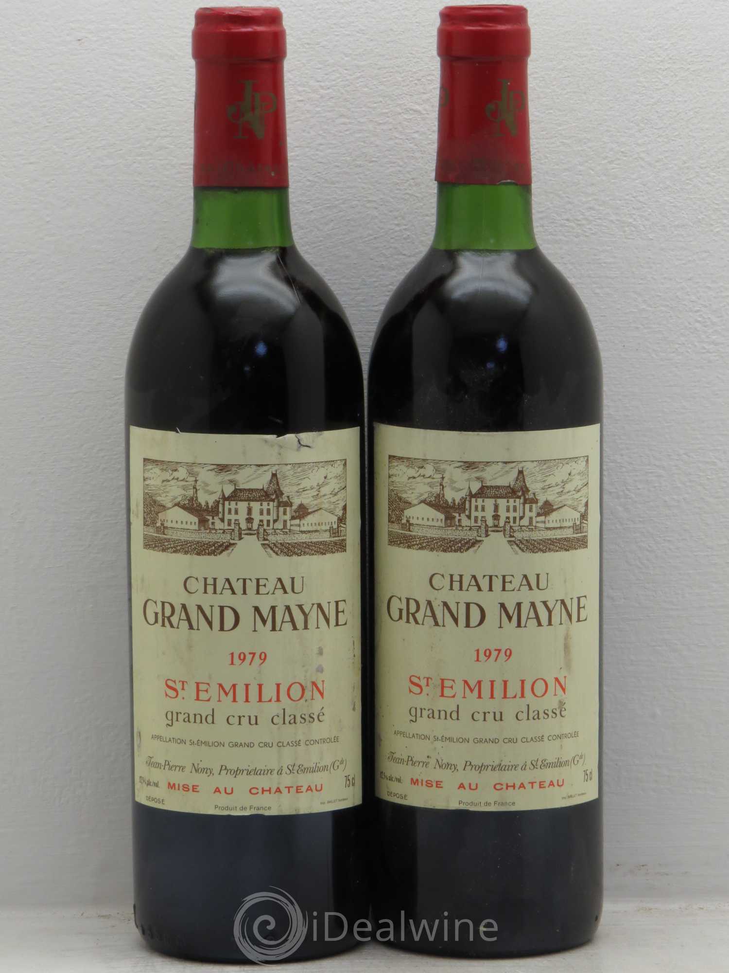 Château Grand Mayne Grand Cru Classé 1979 - Lot de 2 bouteilles - 0