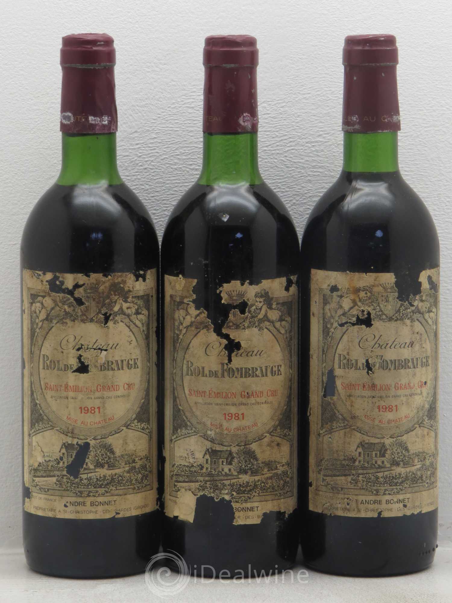 Saint-Émilion 1981 - Posten von 3 Flaschen - 0