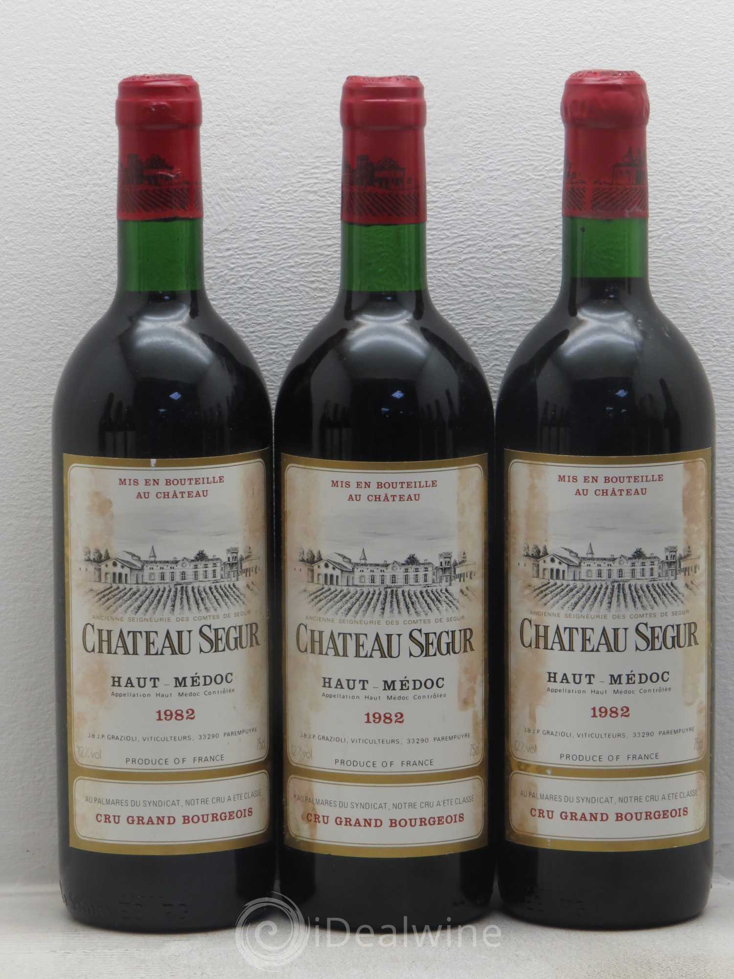 Château Ségur Cru Bourgeois 1982 - Lot de 12 bouteilles - 1