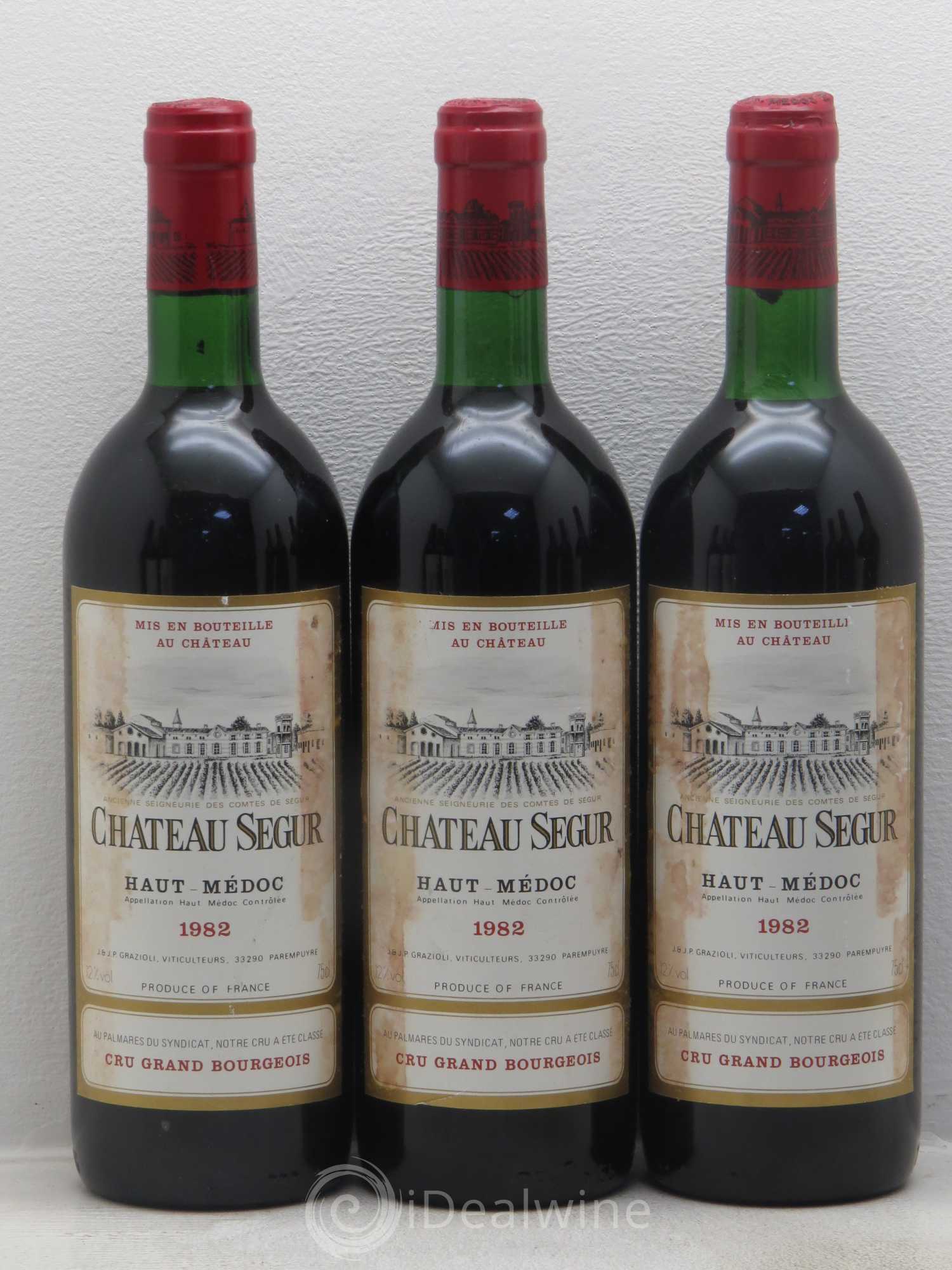 Château Ségur Cru Bourgeois 1982 - Lot de 12 bouteilles - 2