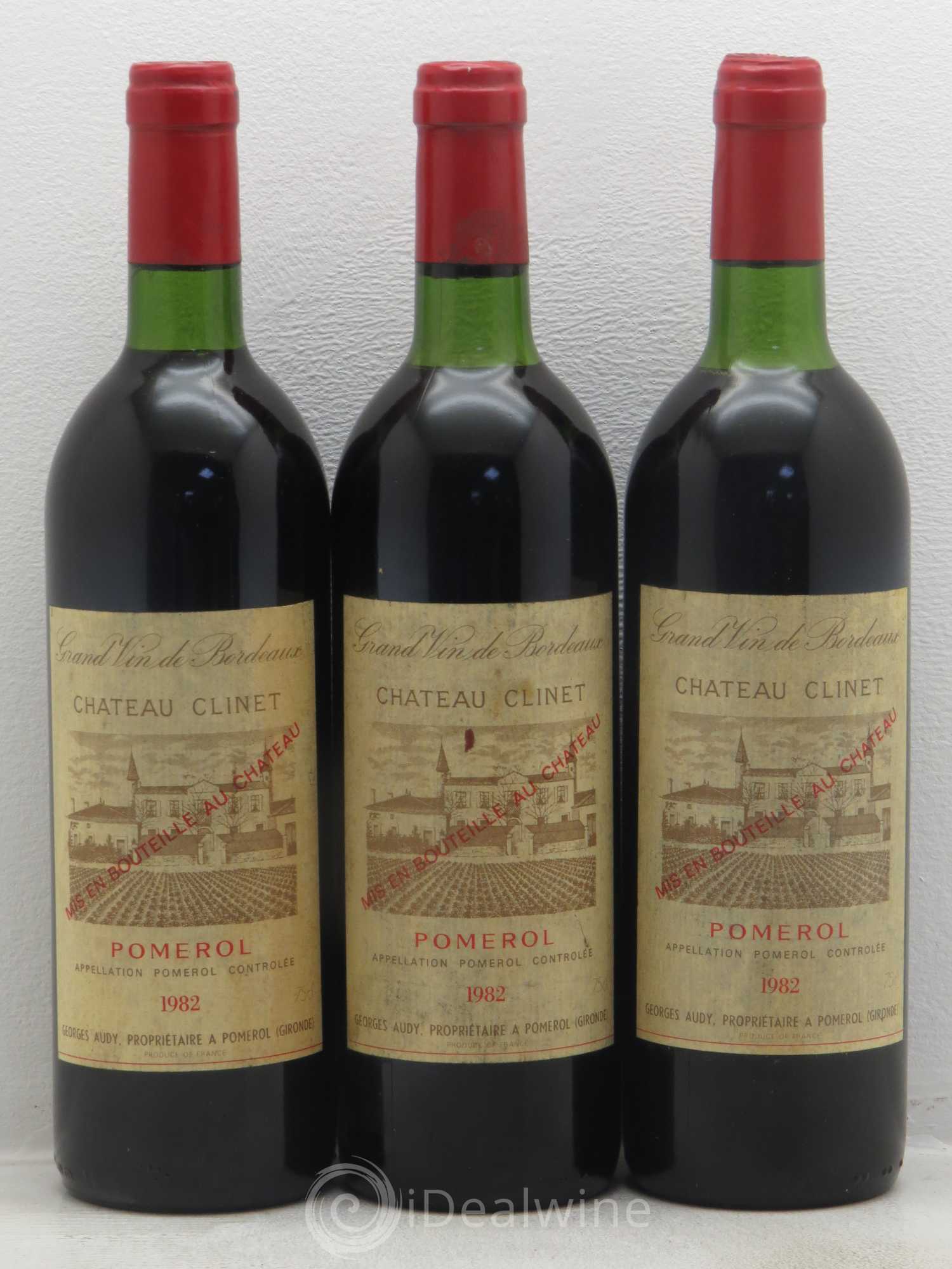 Château Clinet 1982 - Lot de 3 bouteilles - 0