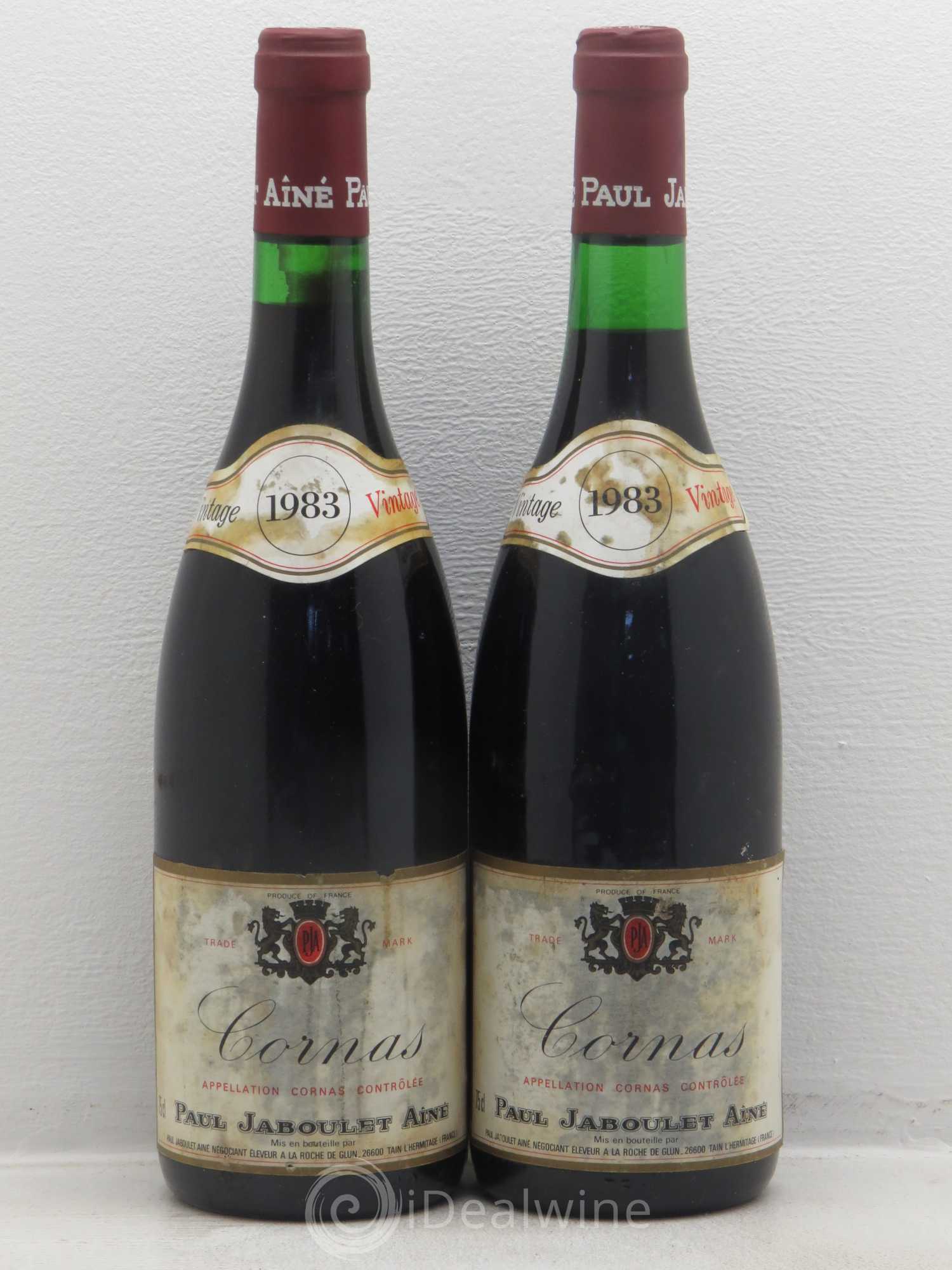 Cornas Paul Jaboulet Ainé 1983 - Lot de 2 bouteilles - 0