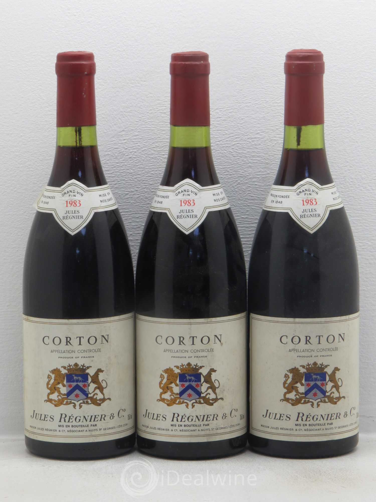 Corton Grand Cru Domaine jules Reigner 1983 - Posten von 3 Flaschen - 0