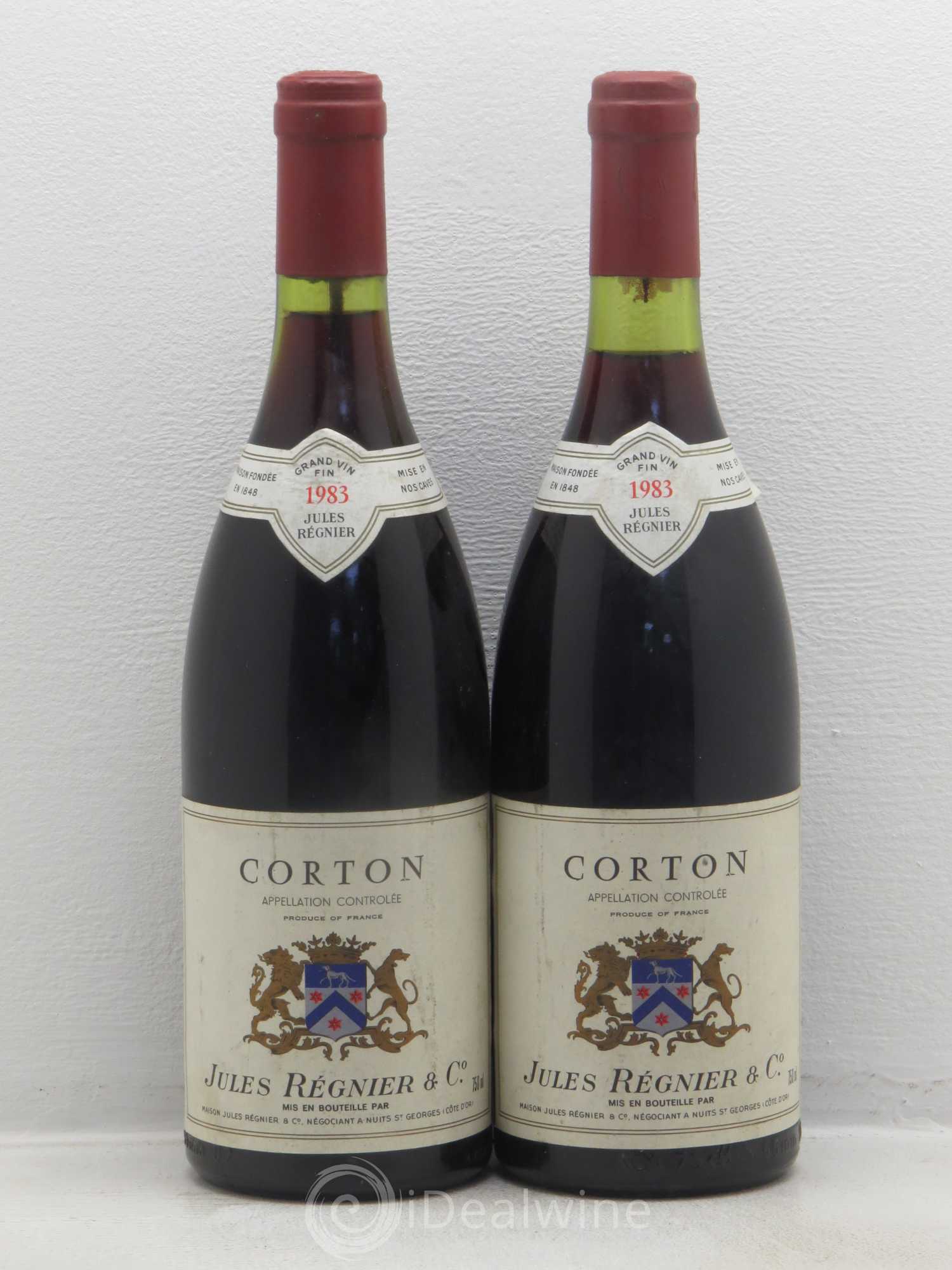 Corton Grand Cru Domaine Jules Reigner 1983 - Posten von 2 Flaschen - 0