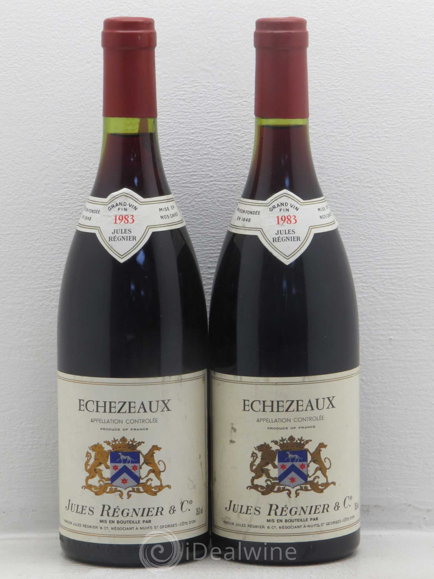 Echezeaux Grand Cru Faiveley Jules Regnier 1983 - Lot de 2 bouteilles - 0