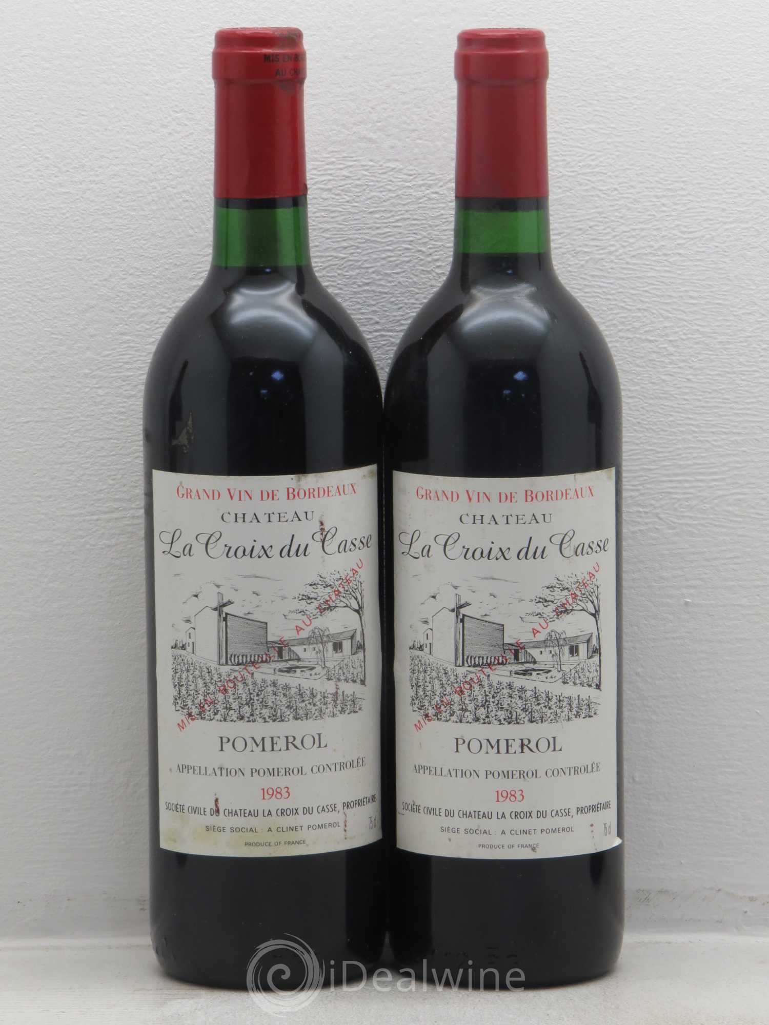 Château la Croix du Casse 1983 - Lot de 4 bouteilles - 1