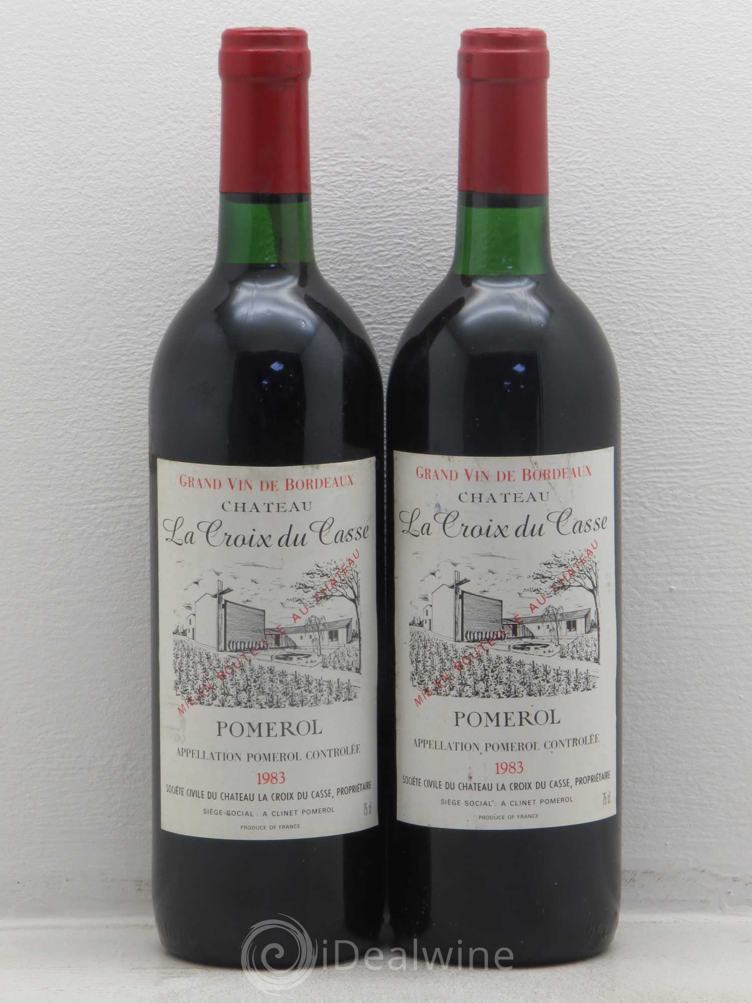 Château la Croix du Casse 1983 - Lot de 4 bouteilles - 2
