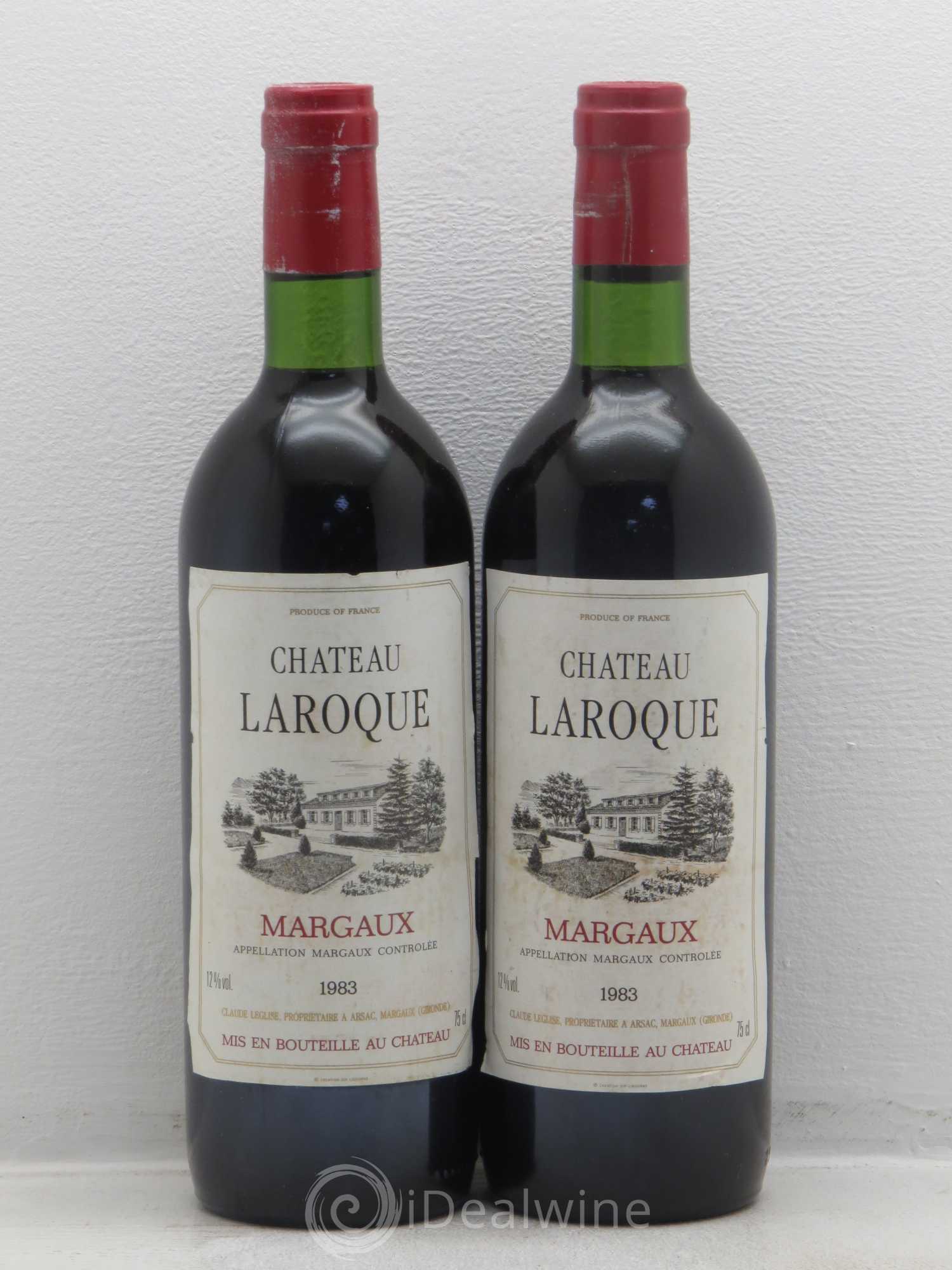 Château Laroque Grand Cru Classé 1983 - Lot de 2 bouteilles - 0