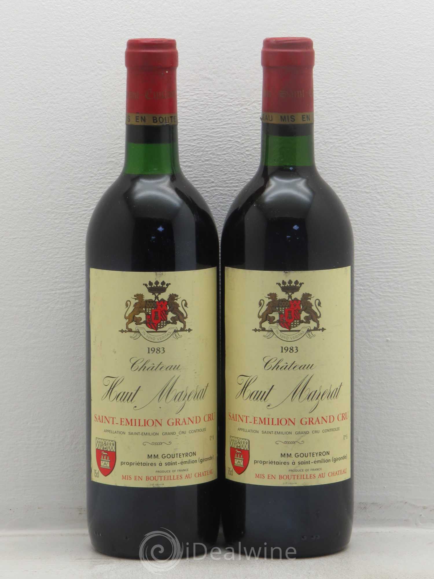 Château Haut Mazerat 1983 - Lot de 2 bouteilles - 0