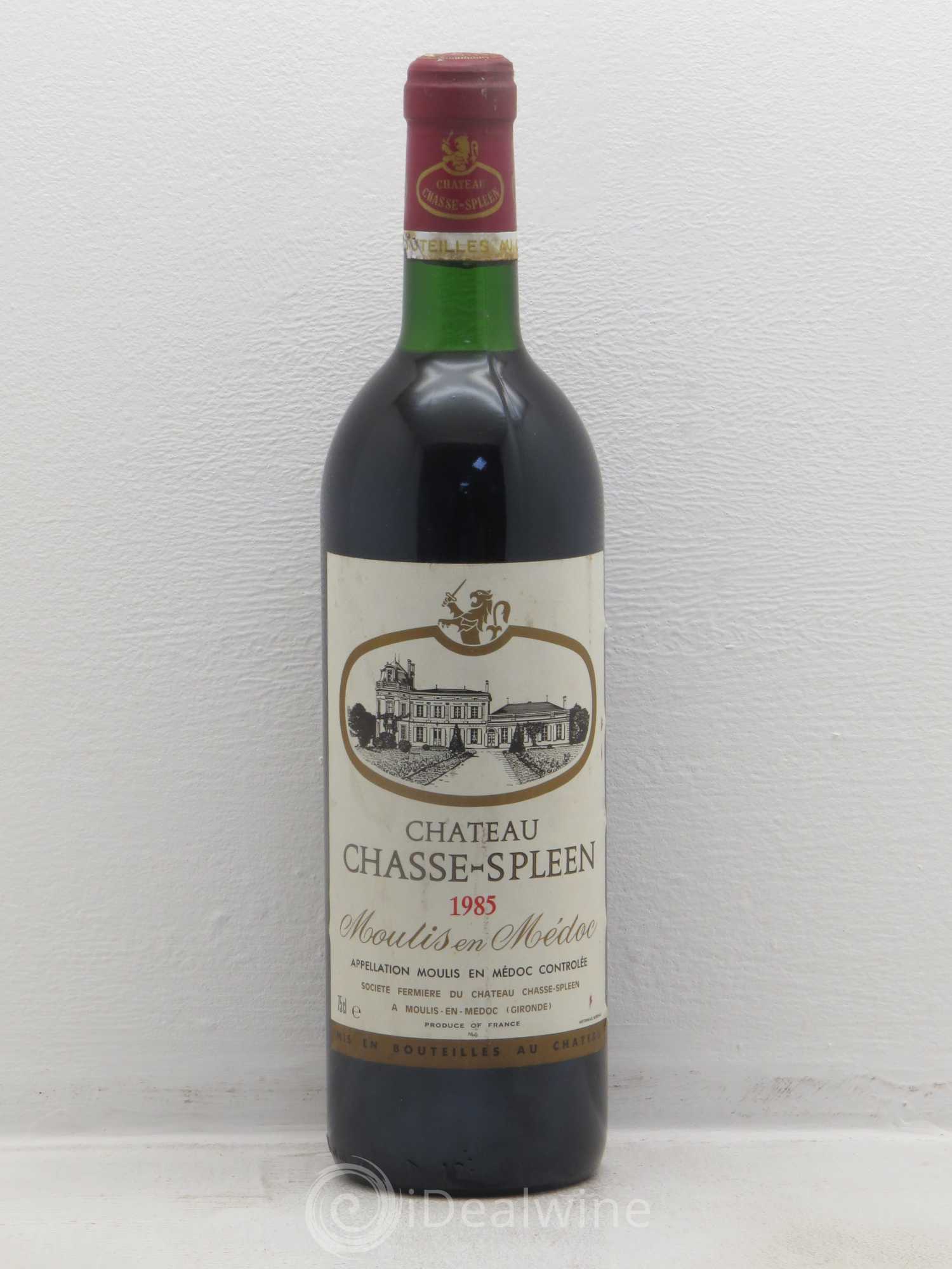 Château Chasse Spleen 1985 - Lot de 1 bouteille - 0