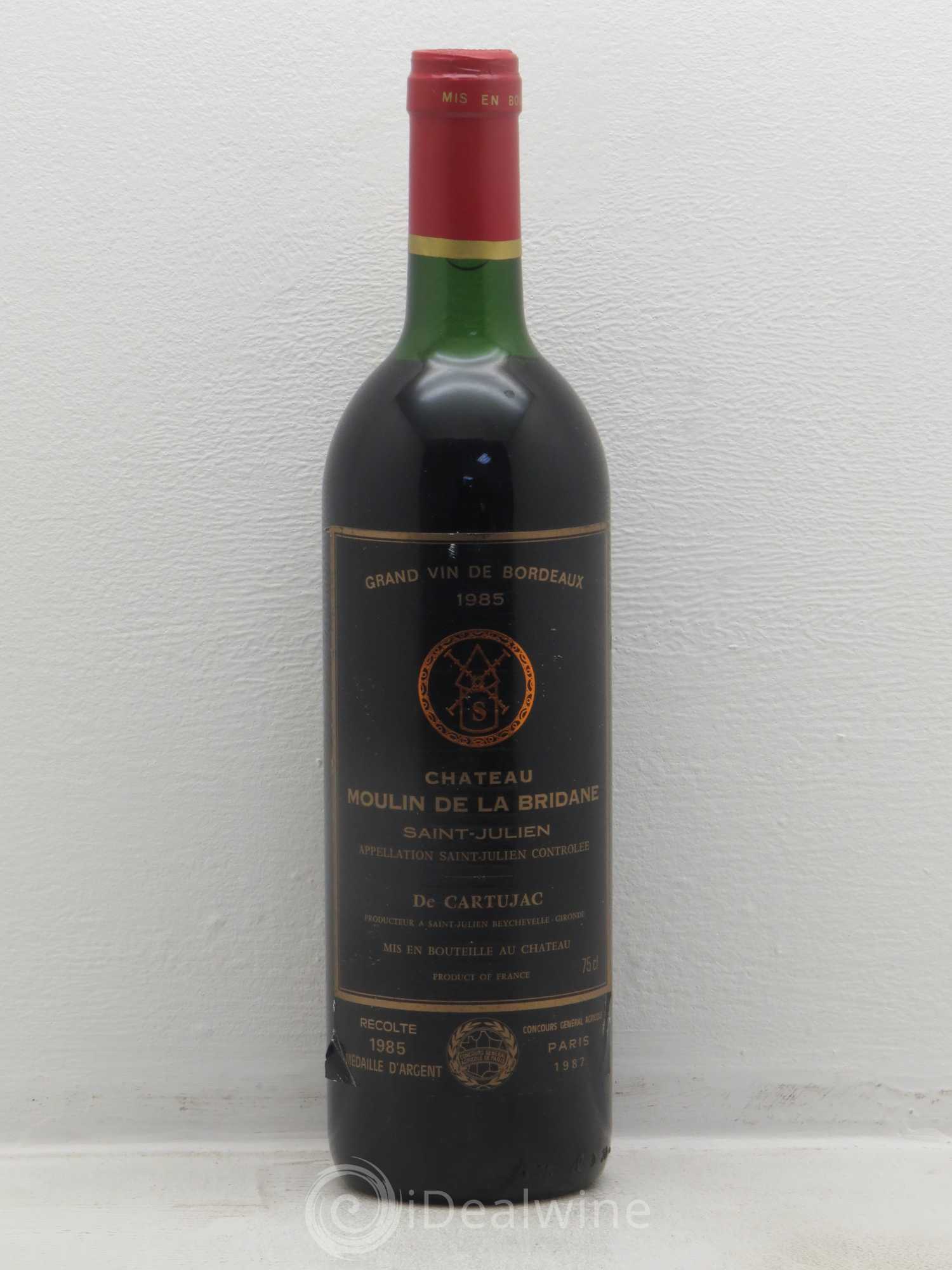 Bordeaux Château Moulin de la Bridane 1985 - Posten von 1 Flasche - 0