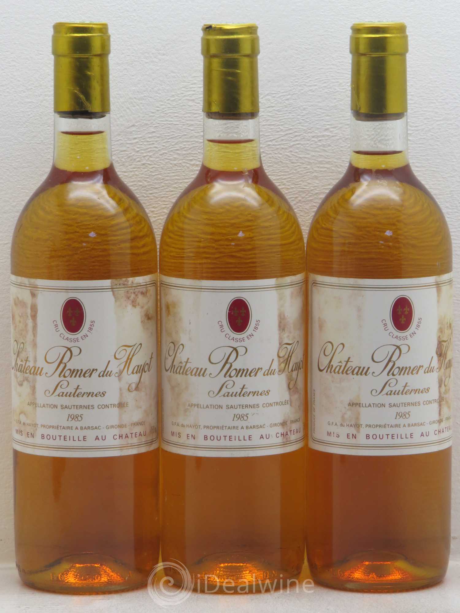 Château Romer du Hayot 2ème Grand Cru Classé 1985 - Lotto di 6 bottiglie - 1