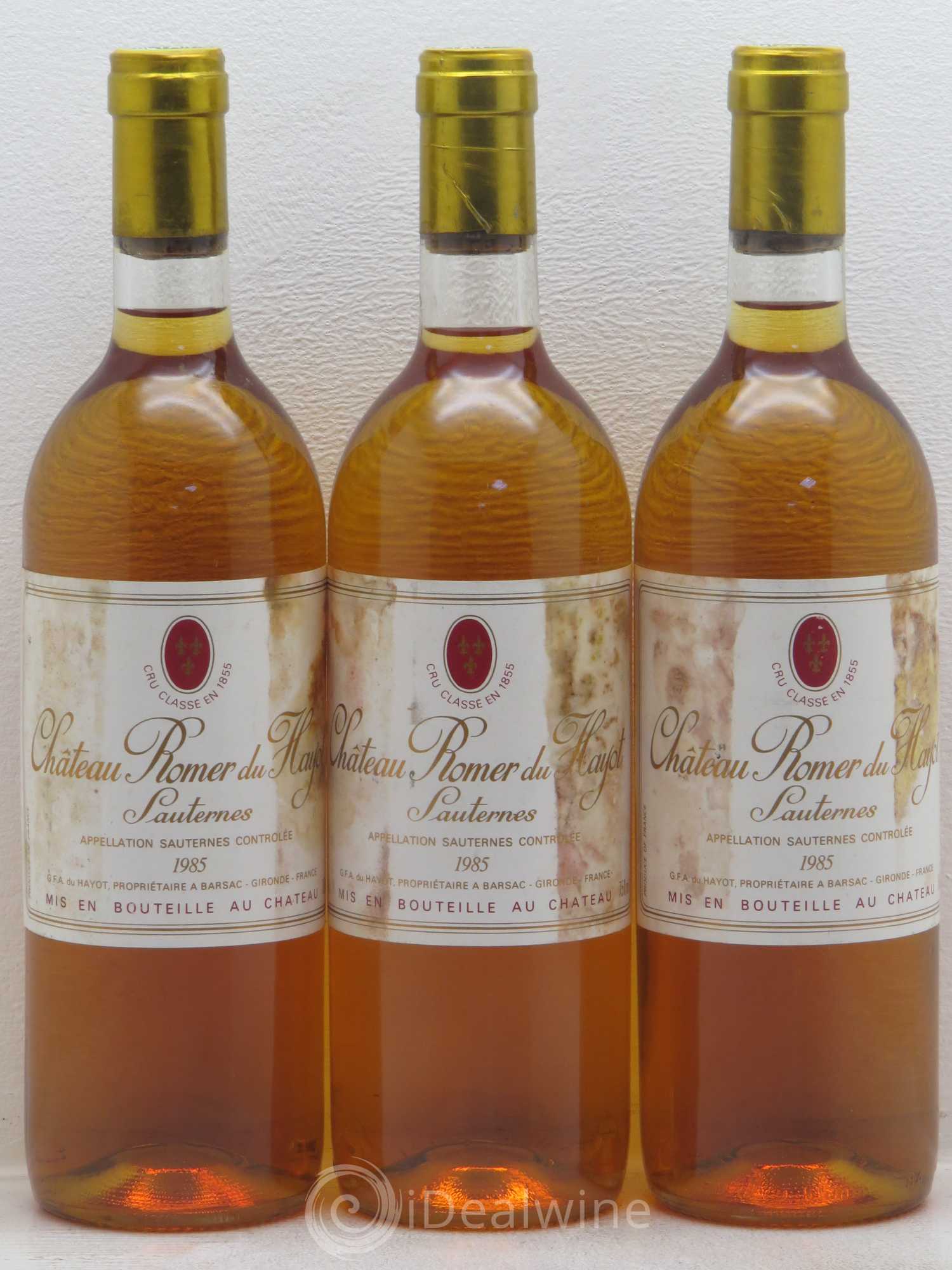 Château Romer du Hayot 2ème Grand Cru Classé 1985 - Lotto di 6 bottiglie - 2