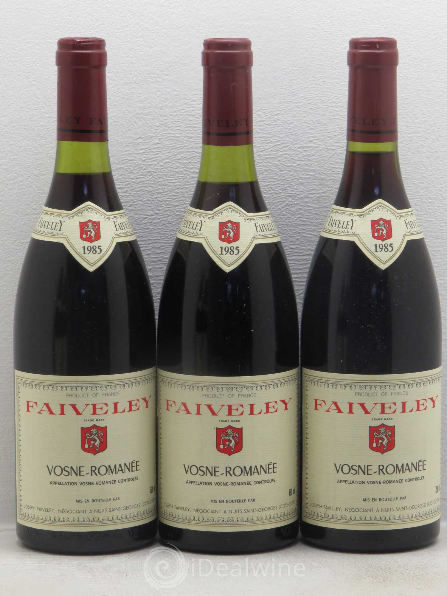 Vosne-Romanée Domaine Faiveley 1985 - Lot de 5 bouteilles - 1