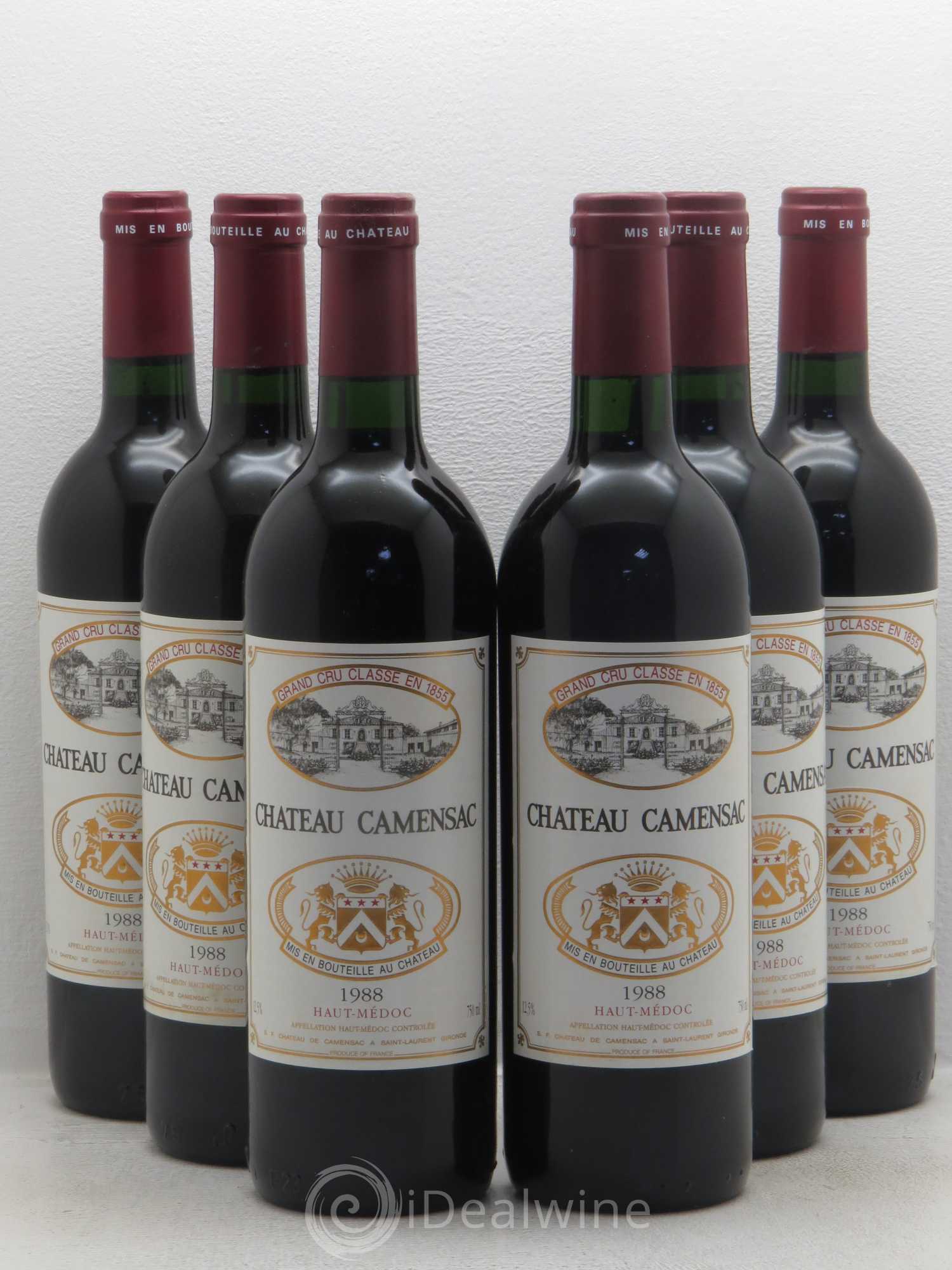 Château Camensac 5ème Grand Cru Classé 1988 - Lot de 6 bouteilles - 0
