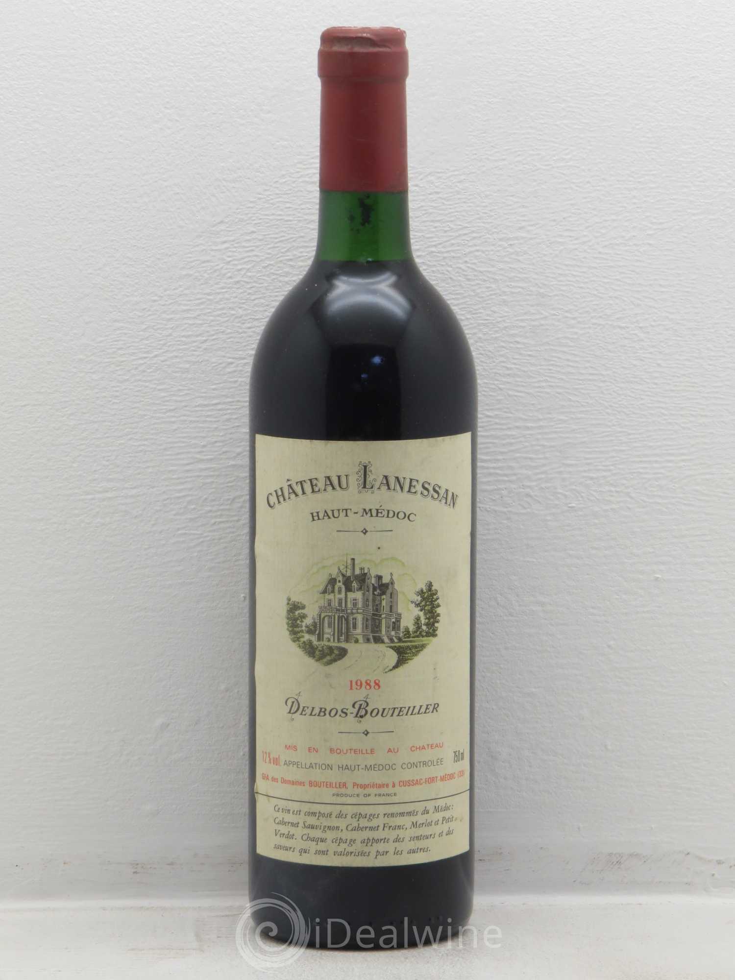 Château Lanessan Cru Bourgeois 1988 - Lot de 1 bouteille - 0
