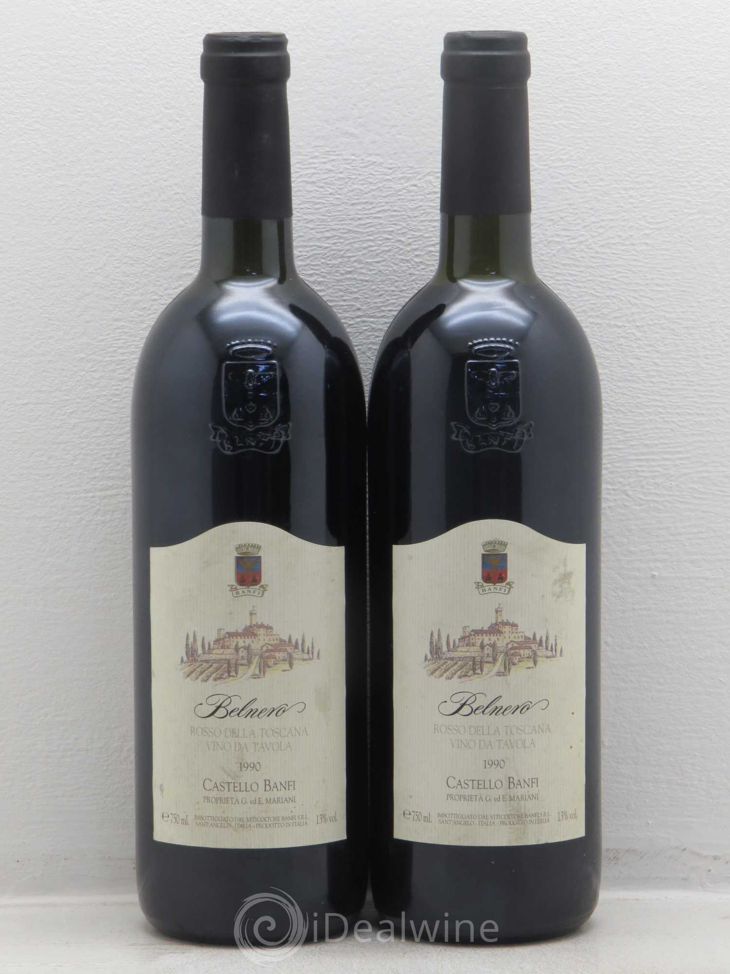 Toscana IGT Castello Banfi Belnero Pinot Noir 1990 - Posten von 2 Flaschen - 0
